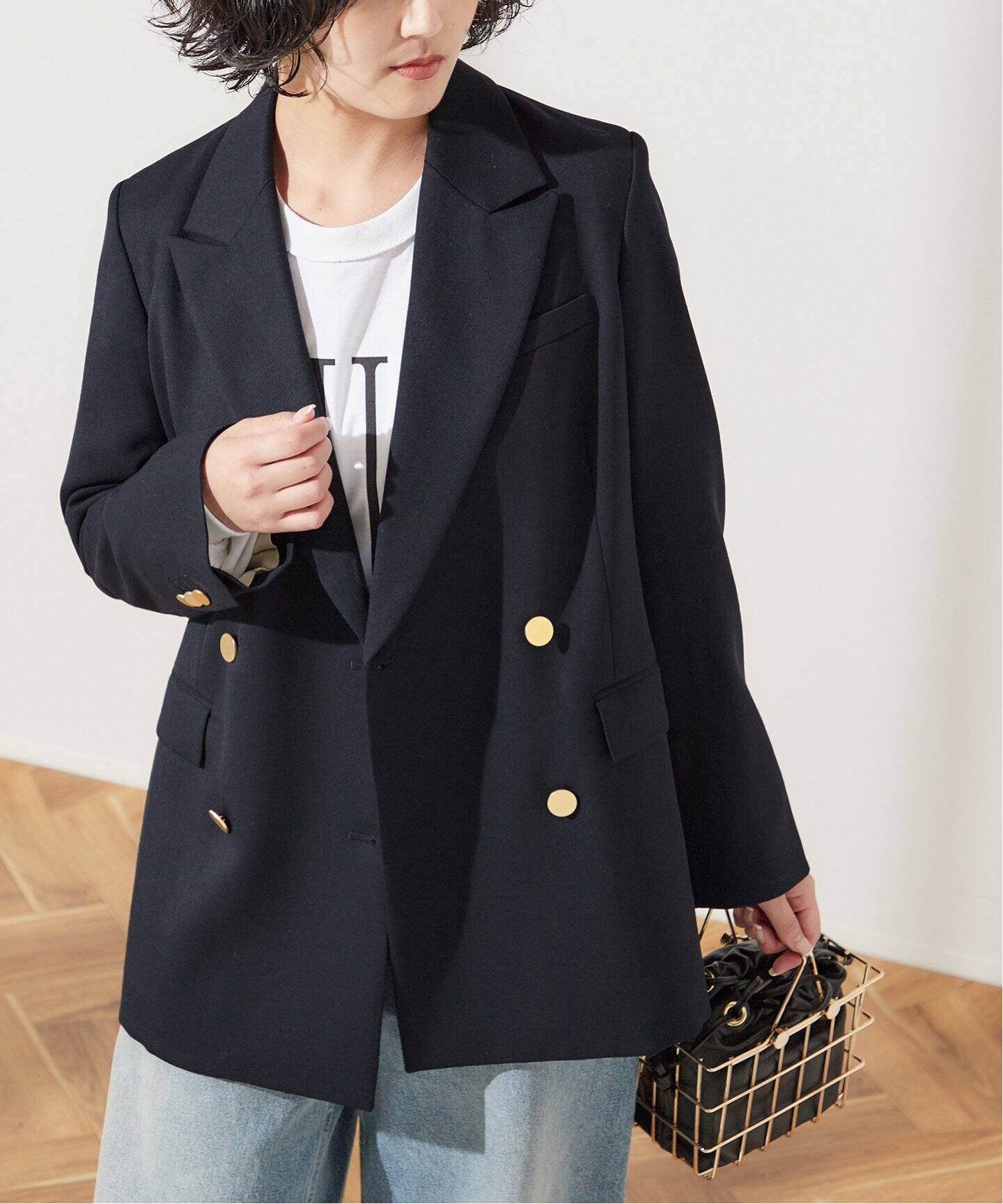 ウールトリコチン ブレザージャケット（テーラードジャケット  