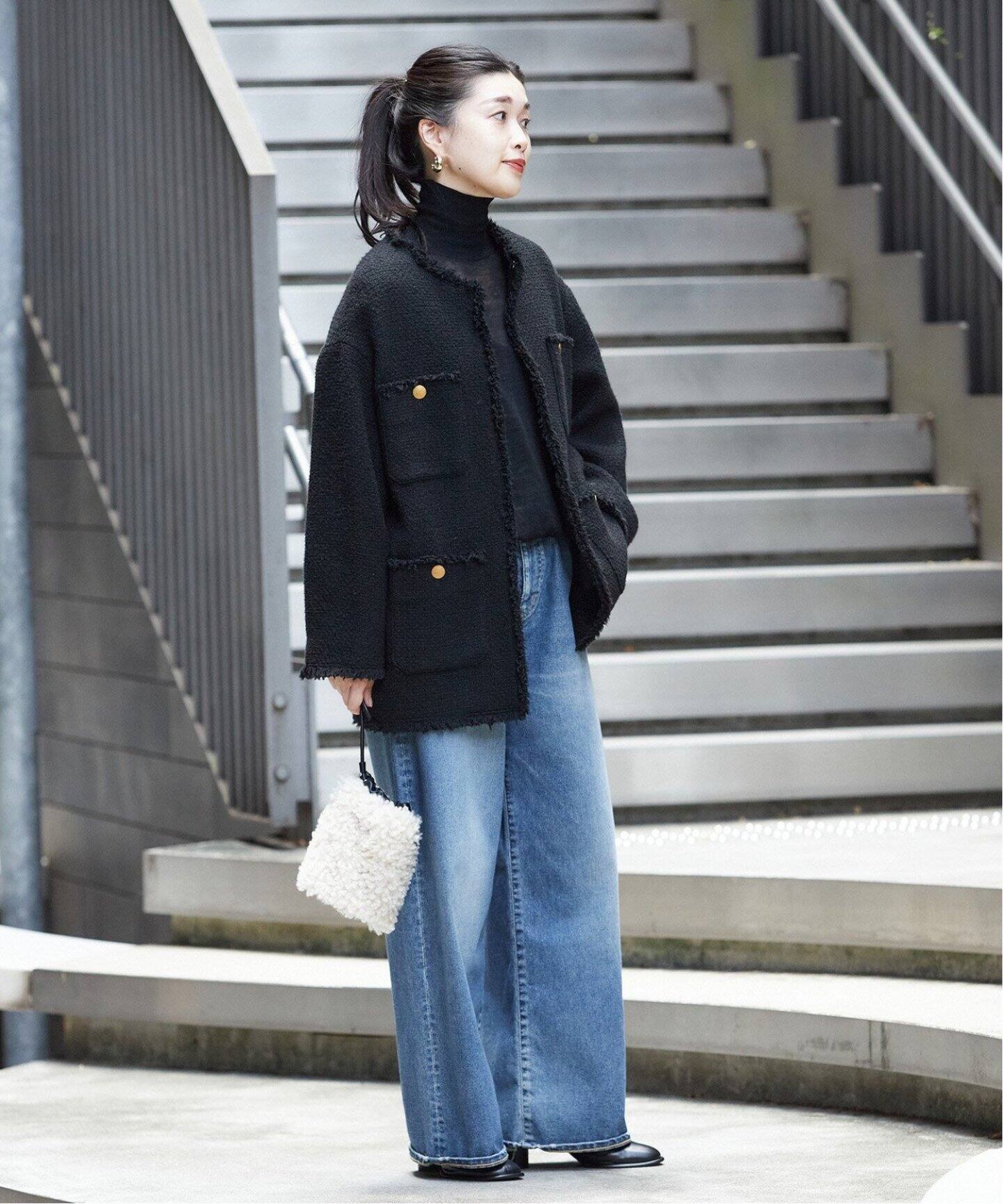 GIOLICAツイードBIGジャケット（ノーカラージャケット）｜JOURNAL 