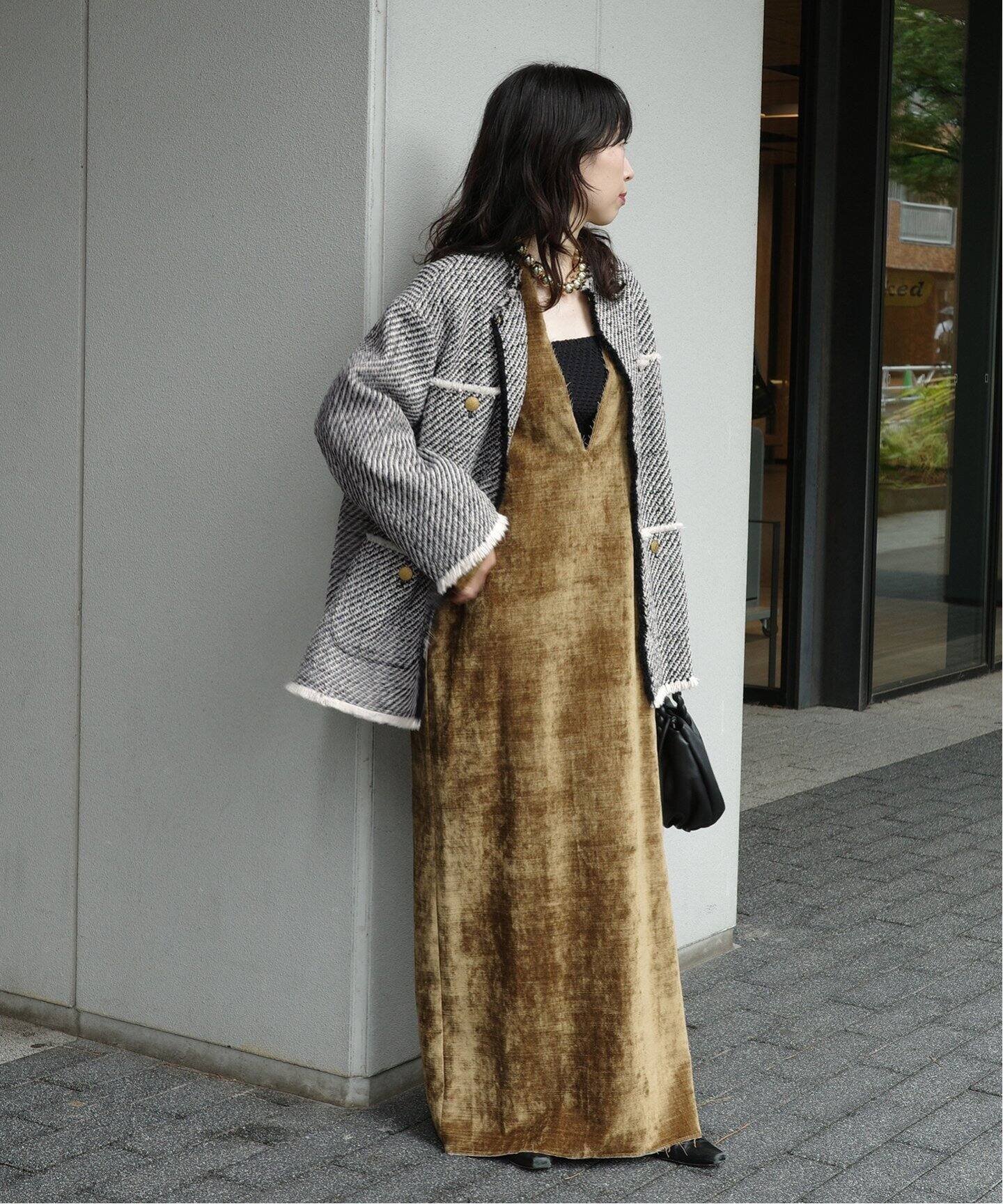 GIOLICAツイードBIGジャケット（ノーカラージャケット）｜JOURNAL  