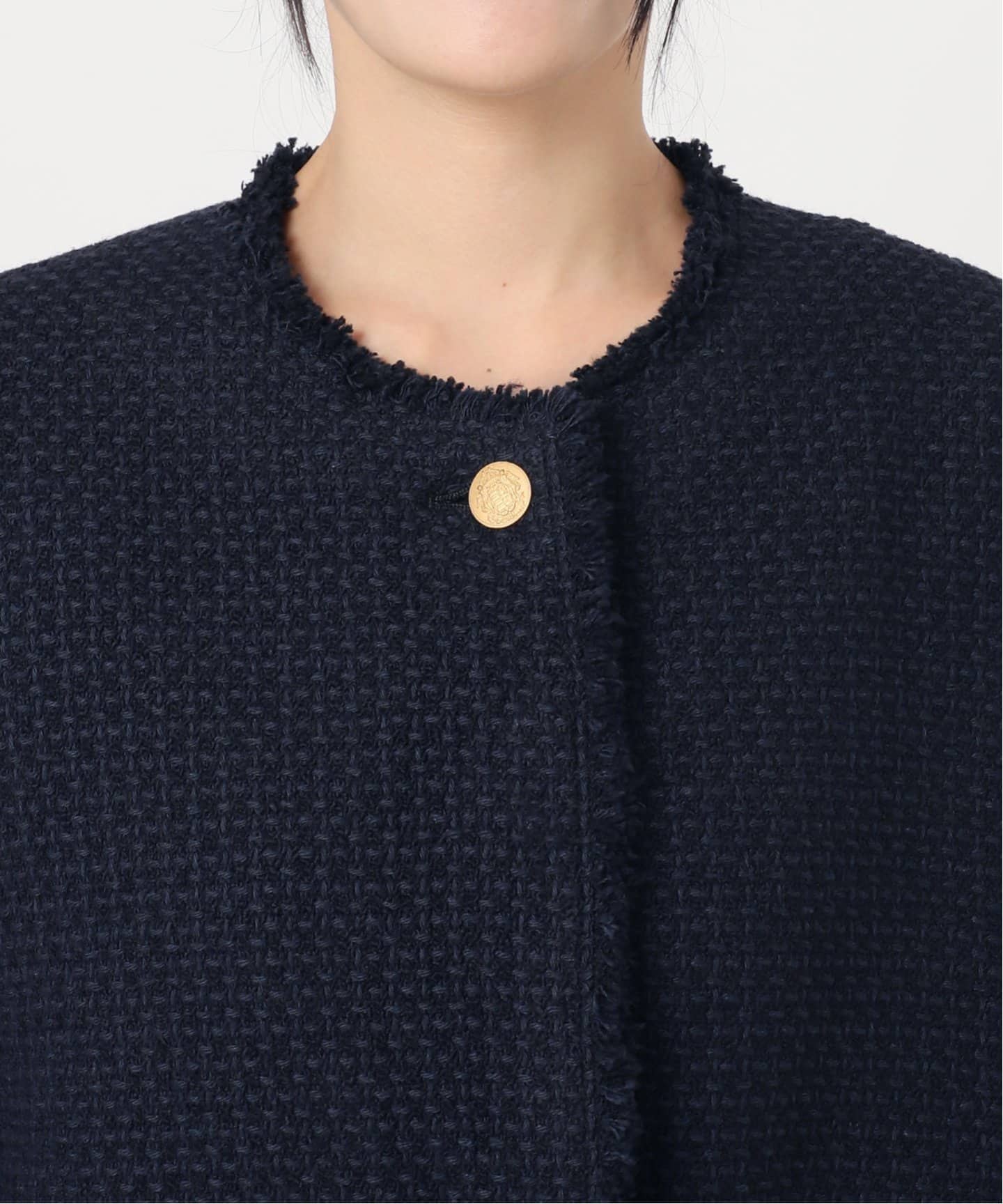 追加》《SP》GIOLICATWEED ドルマンジャケット（ノーカラージャケット