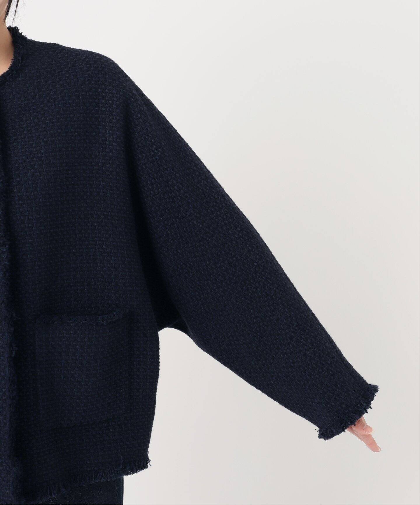 追加》《SP》GIOLICATWEED ドルマンジャケット（ノーカラージャケット