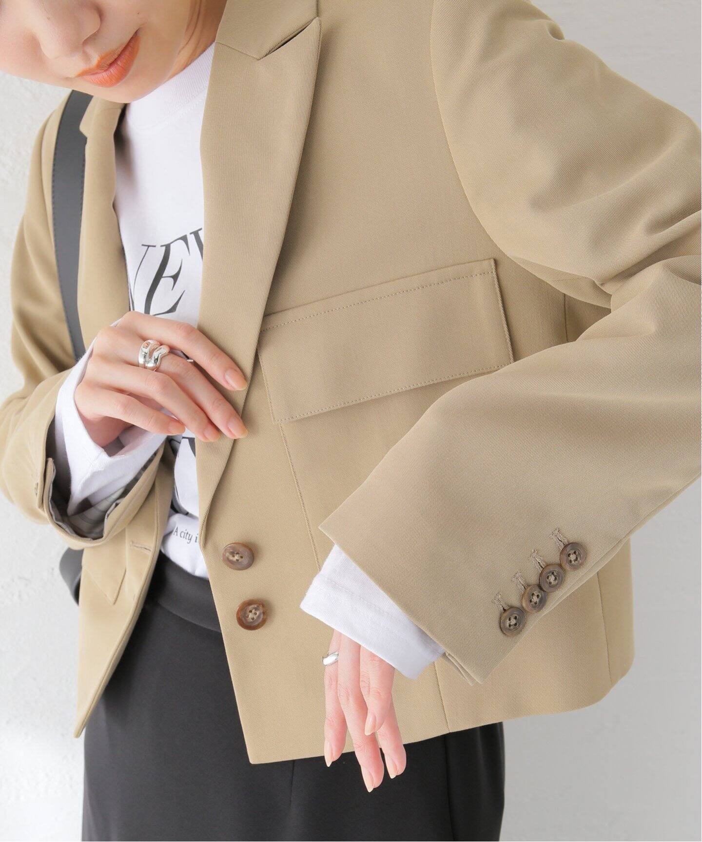 クロップドツイルジャケット（テーラードジャケット）｜JOURNAL  