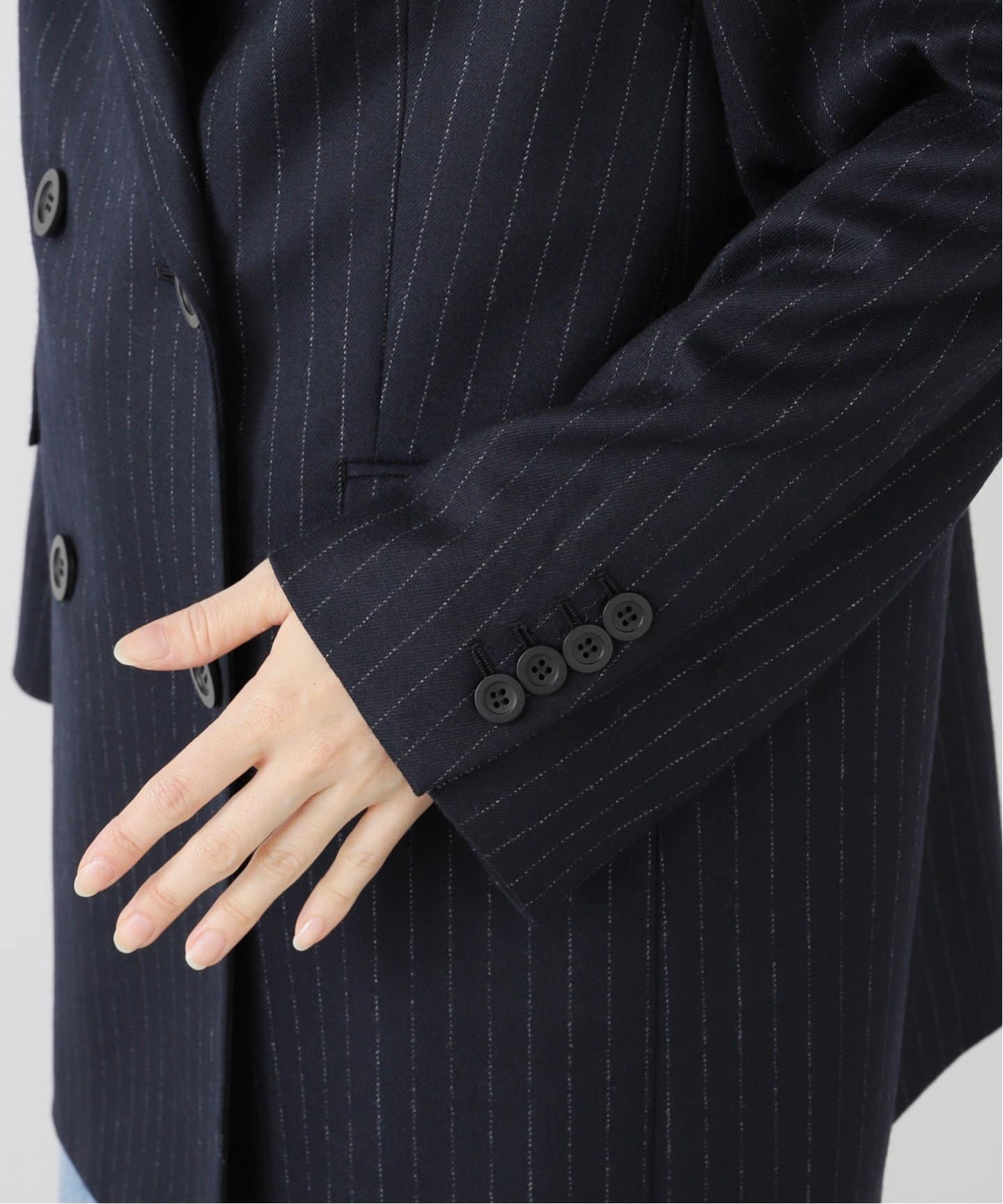 美品✨ジャーナルスタンダード 24ss 紺ブレ テーラードジャケット ダブル M 追加2》ダブルブレステッドジャケット（テーラードジャケット