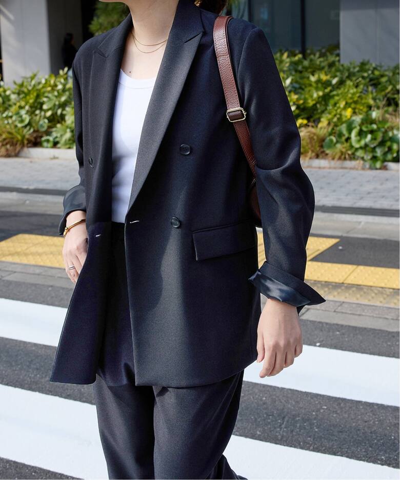 追加4》ウールライクストレッチジャケット（テーラードジャケット  