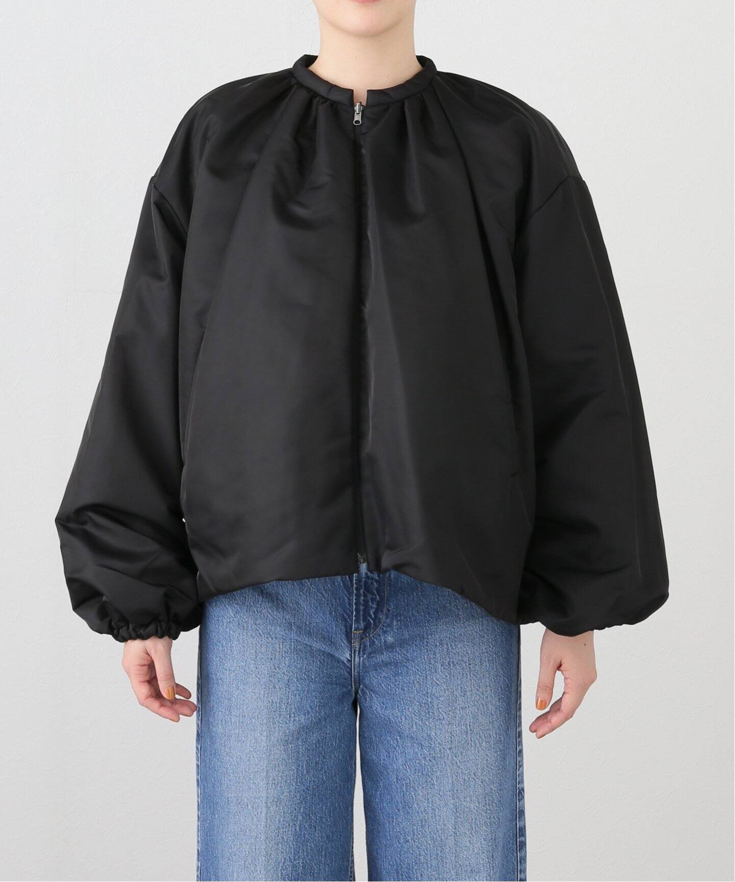 AMOMENTO / アモーメント】REVERSIBLE SHIRRING JUMPER AM24FWW06JP 