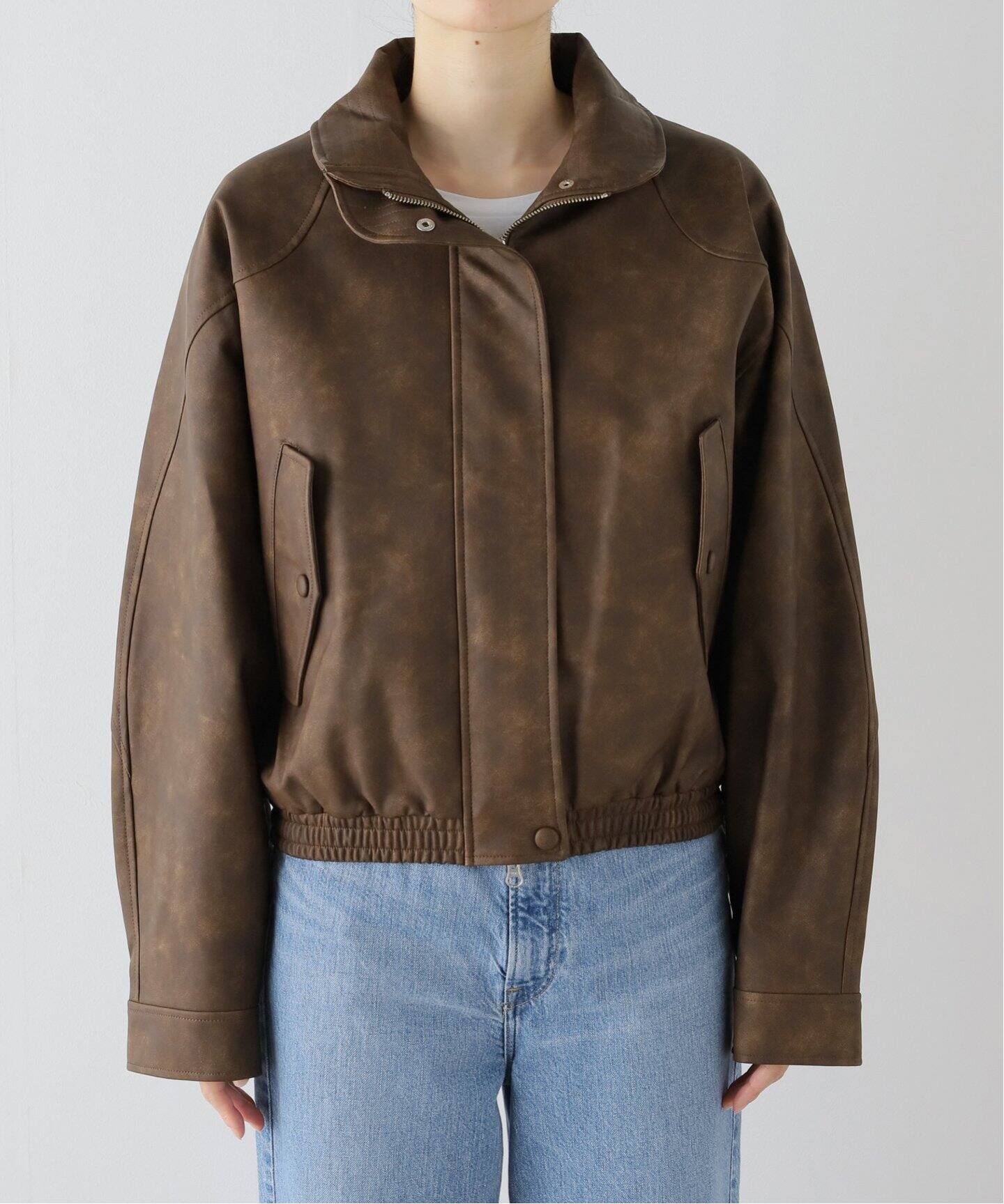 LOW CLASSIC/ロウ・クラシック】 PIGMENT WASHED LEATHER SHORT 