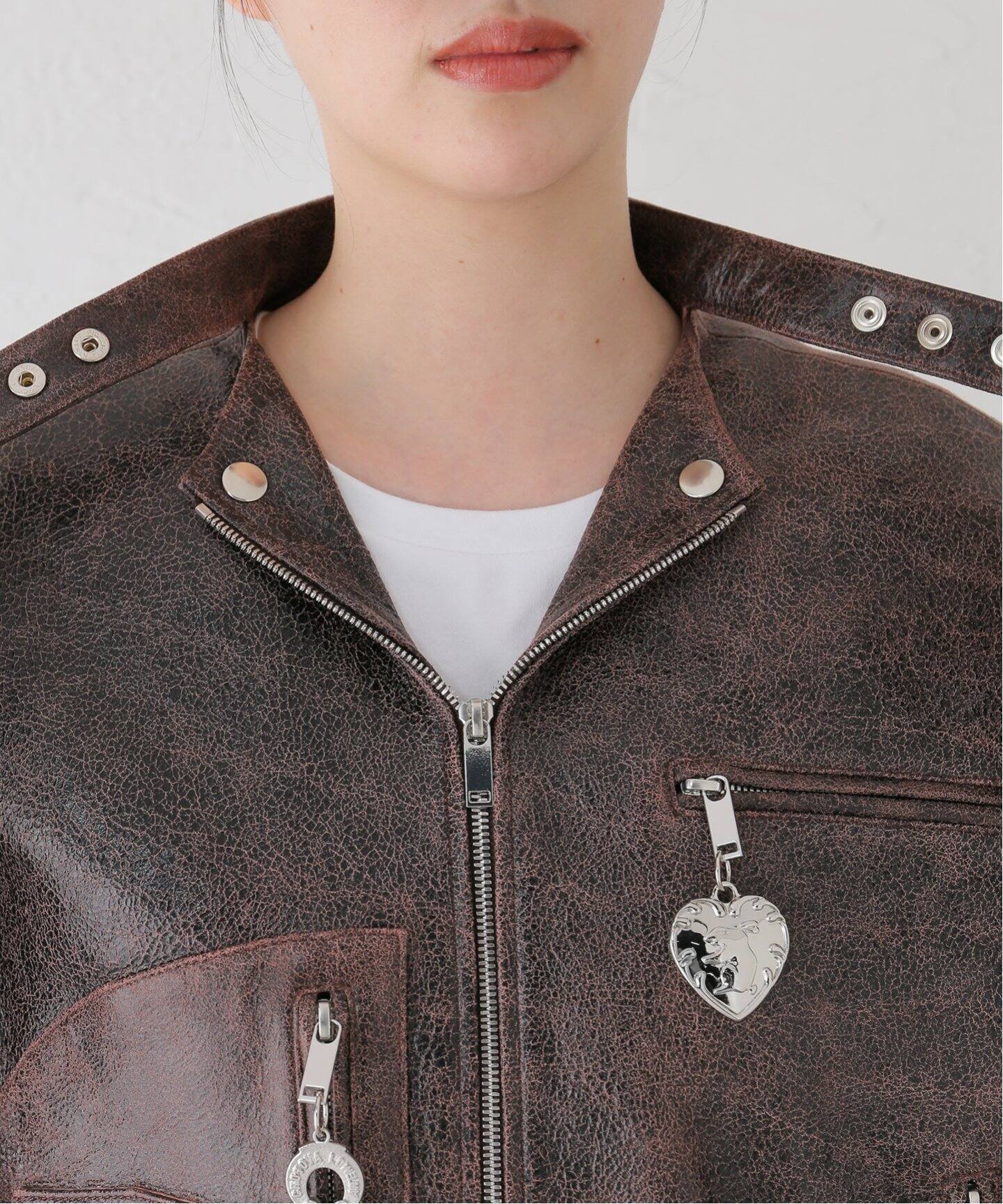 CHOPOVA LOWENA/チョポヴァ・ロウェナ】LEATHER CARABINER JACKET 