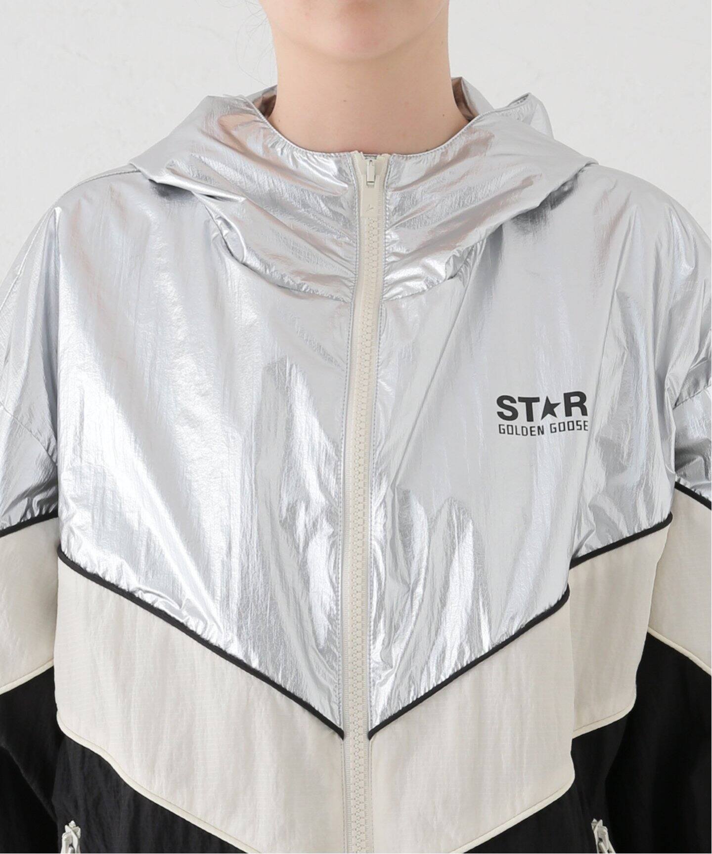 GOLDEN GOOSE/ゴールデングース】 PATCHWORK WINDBREAKER