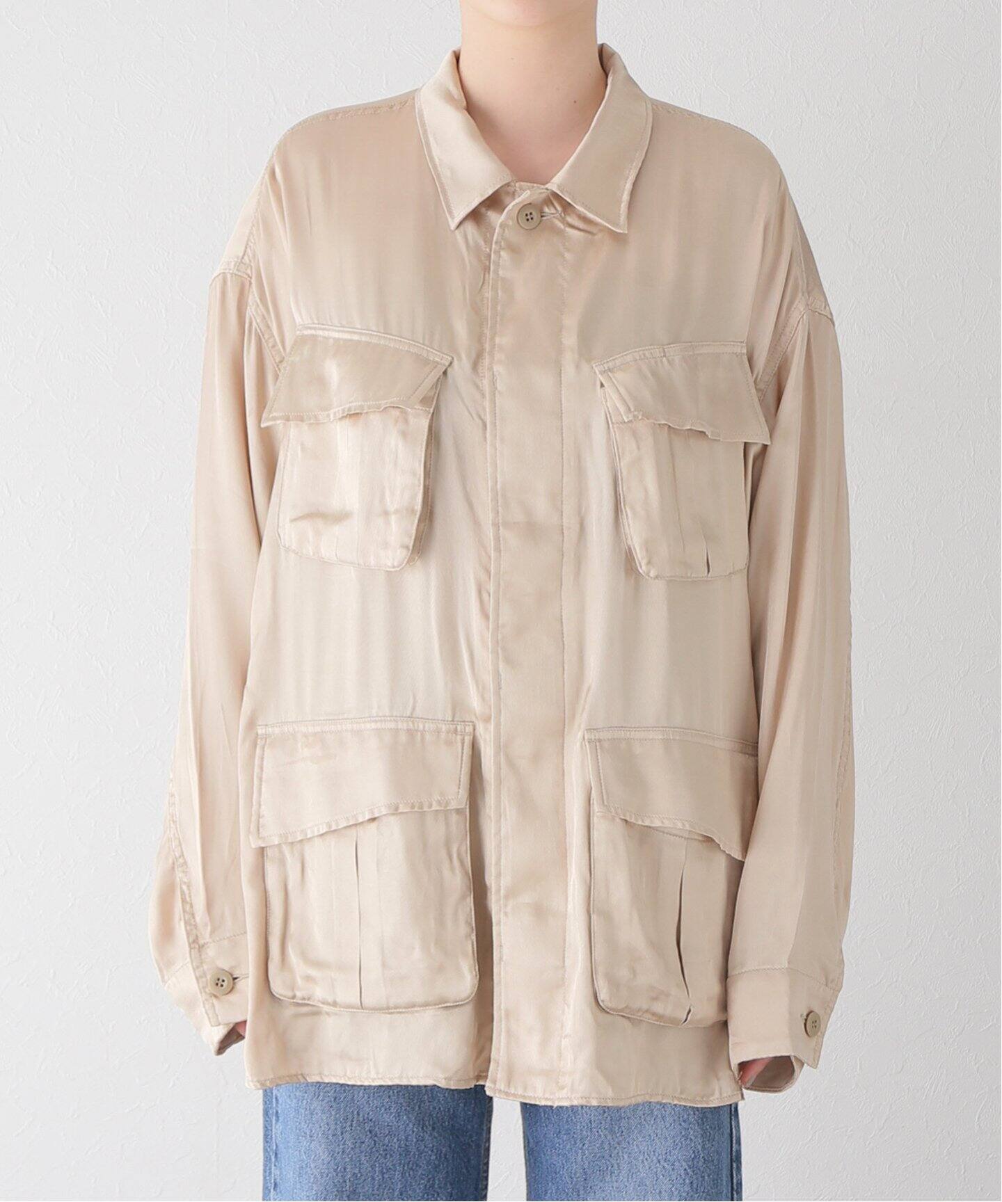 結婚祝い JUNCTION BIG FATIGUE JACKET ベージュ新品 ジャケット・アウター