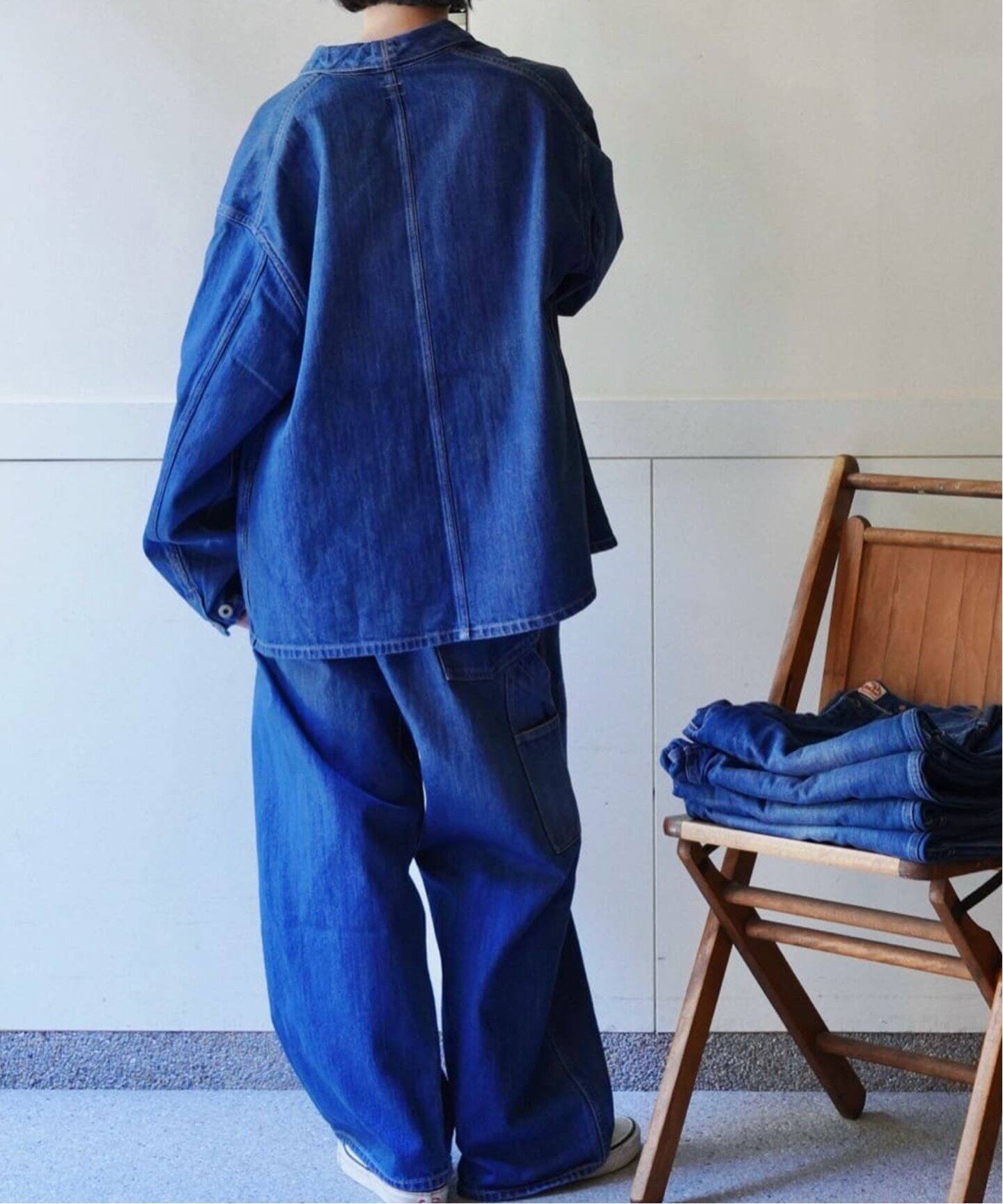 chimala/チマラ】for luxe UNISEX DENIM COVERALL（デニムジャケット 