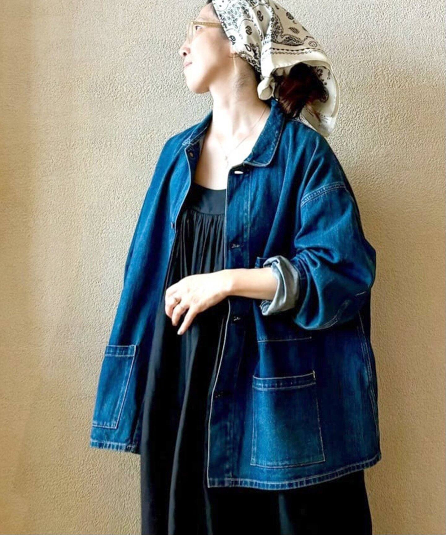 chimala/チマラ】for luxe UNISEX DENIM COVERALL（デニムジャケット 