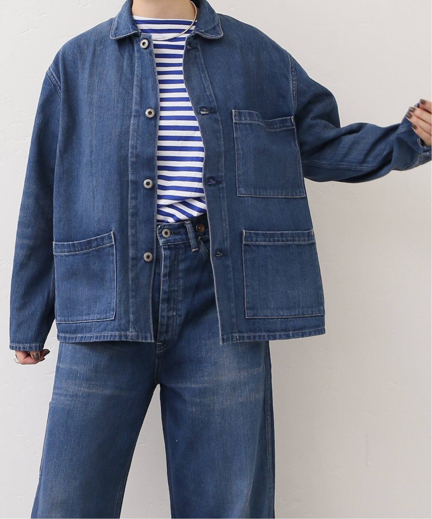 chimala/チマラ】for luxe UNISEX DENIM COVERALL（デニムジャケット 