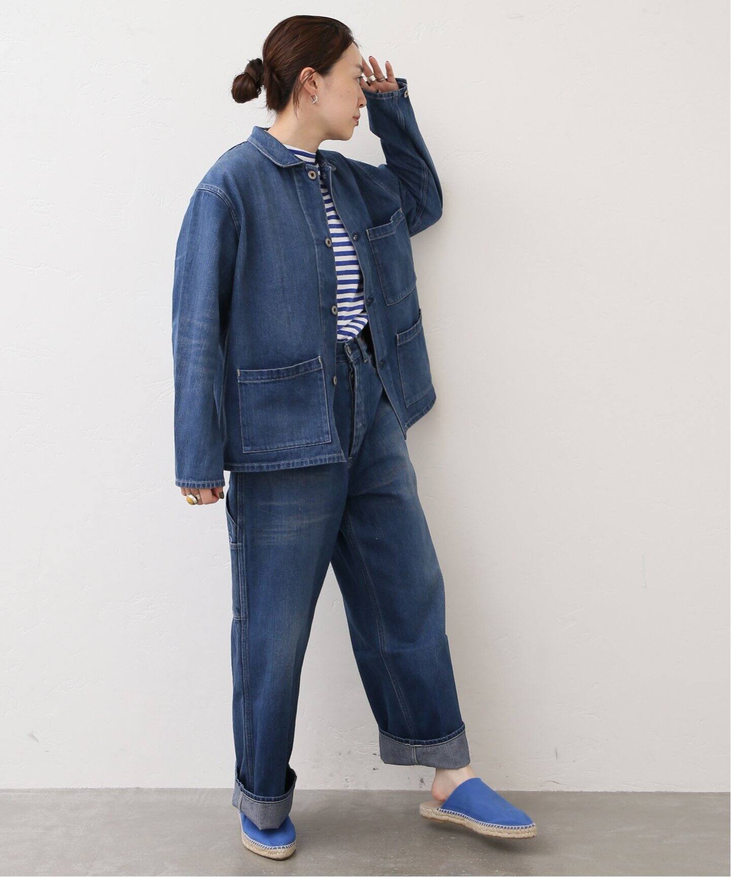 chimala/チマラ】for luxe UNISEX DENIM COVERALL（デニムジャケット 