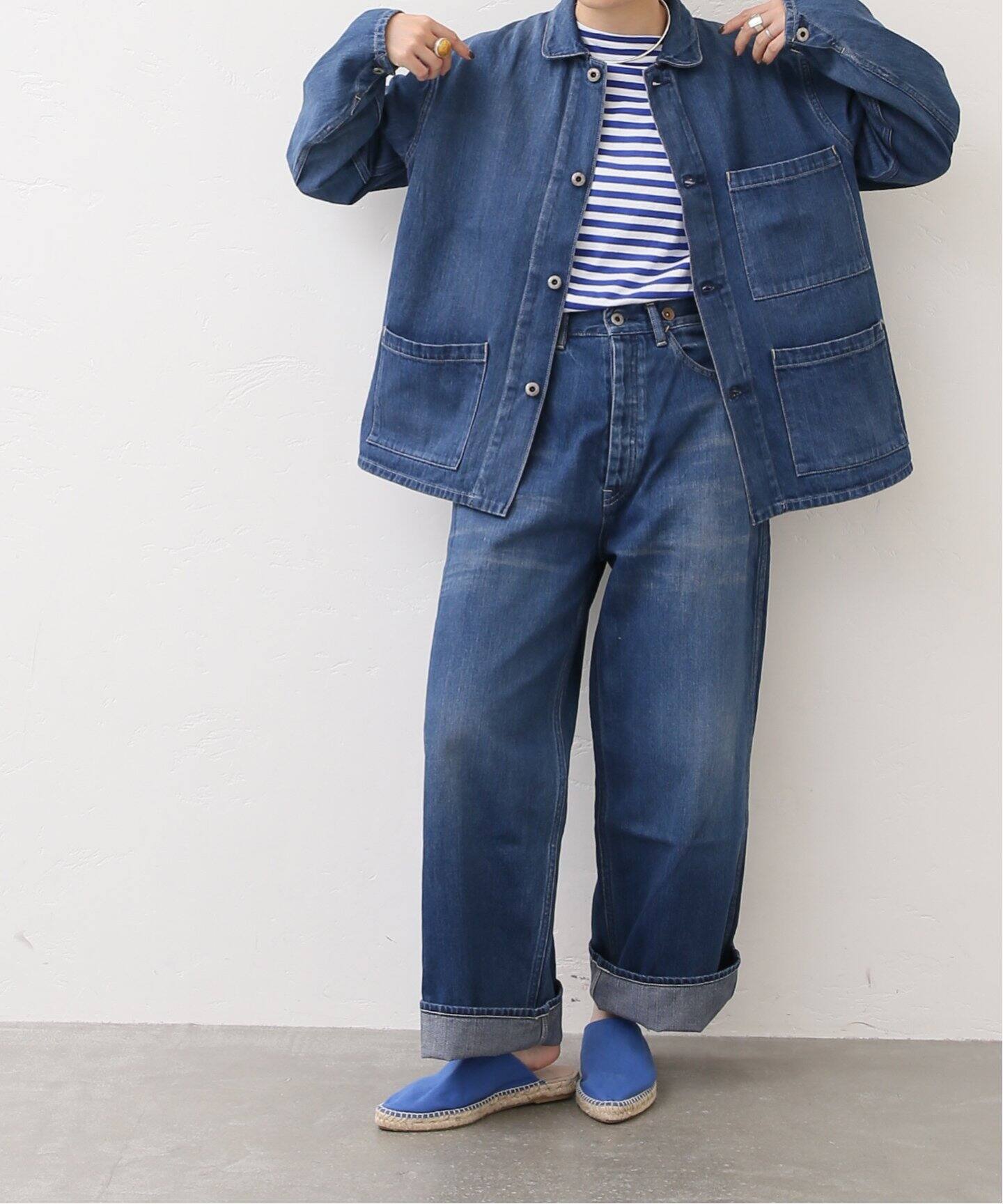 chimala/チマラ】for luxe UNISEX DENIM COVERALL（デニムジャケット 