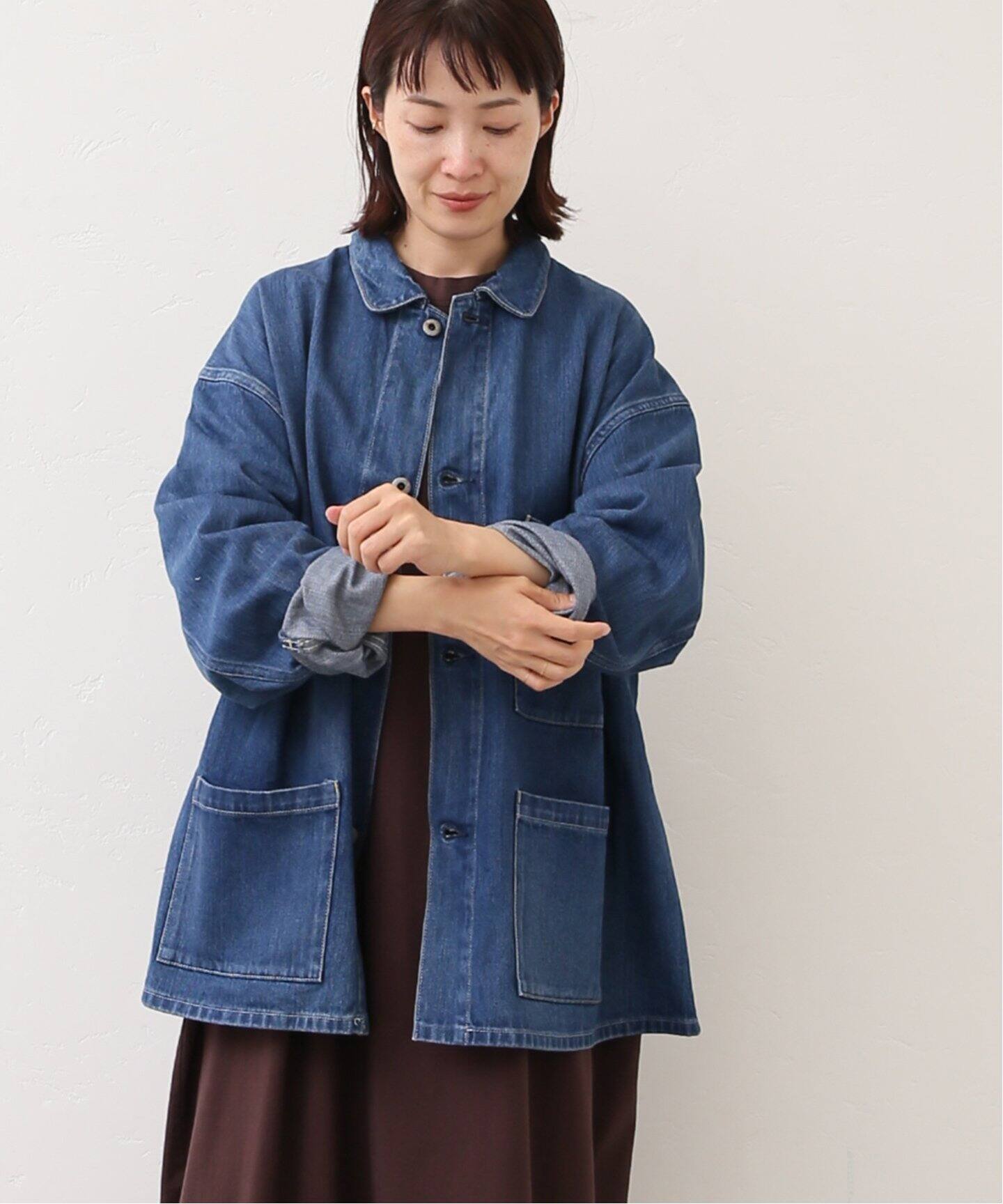 chimala/チマラ】for luxe UNISEX DENIM COVERALL（デニムジャケット 
