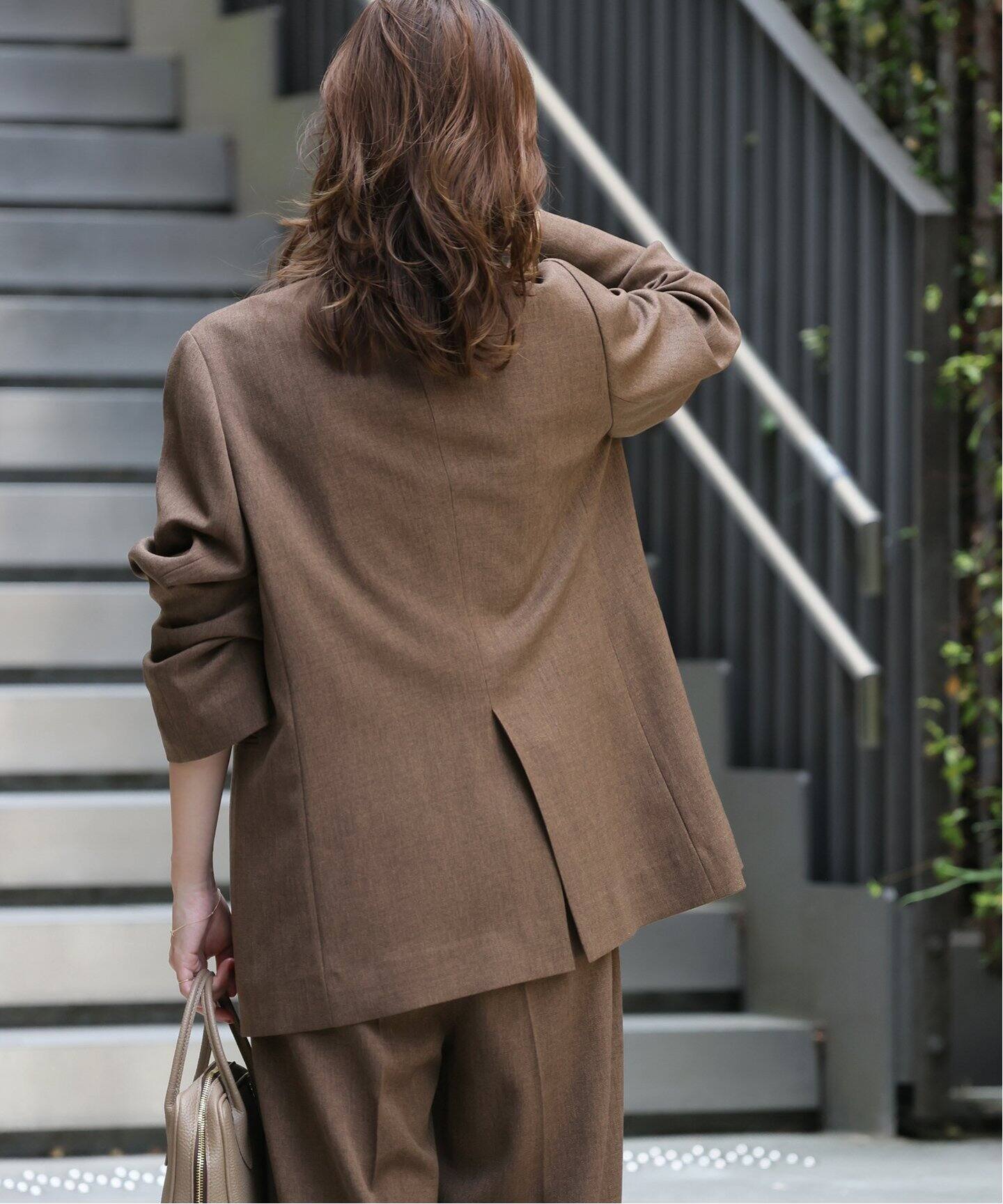 ツイーディーツイルテーラードジャケット（テーラードジャケット  