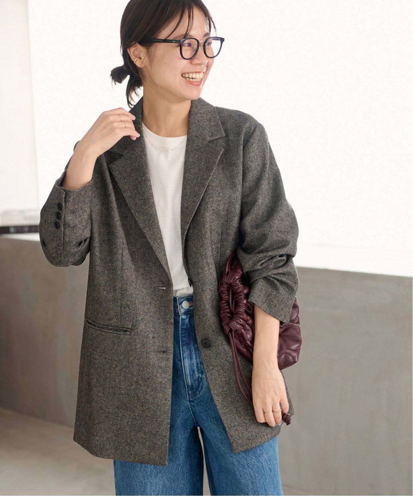 REWOOLミックスシングルジャケット（テーラードジャケット）｜JOURNAL  