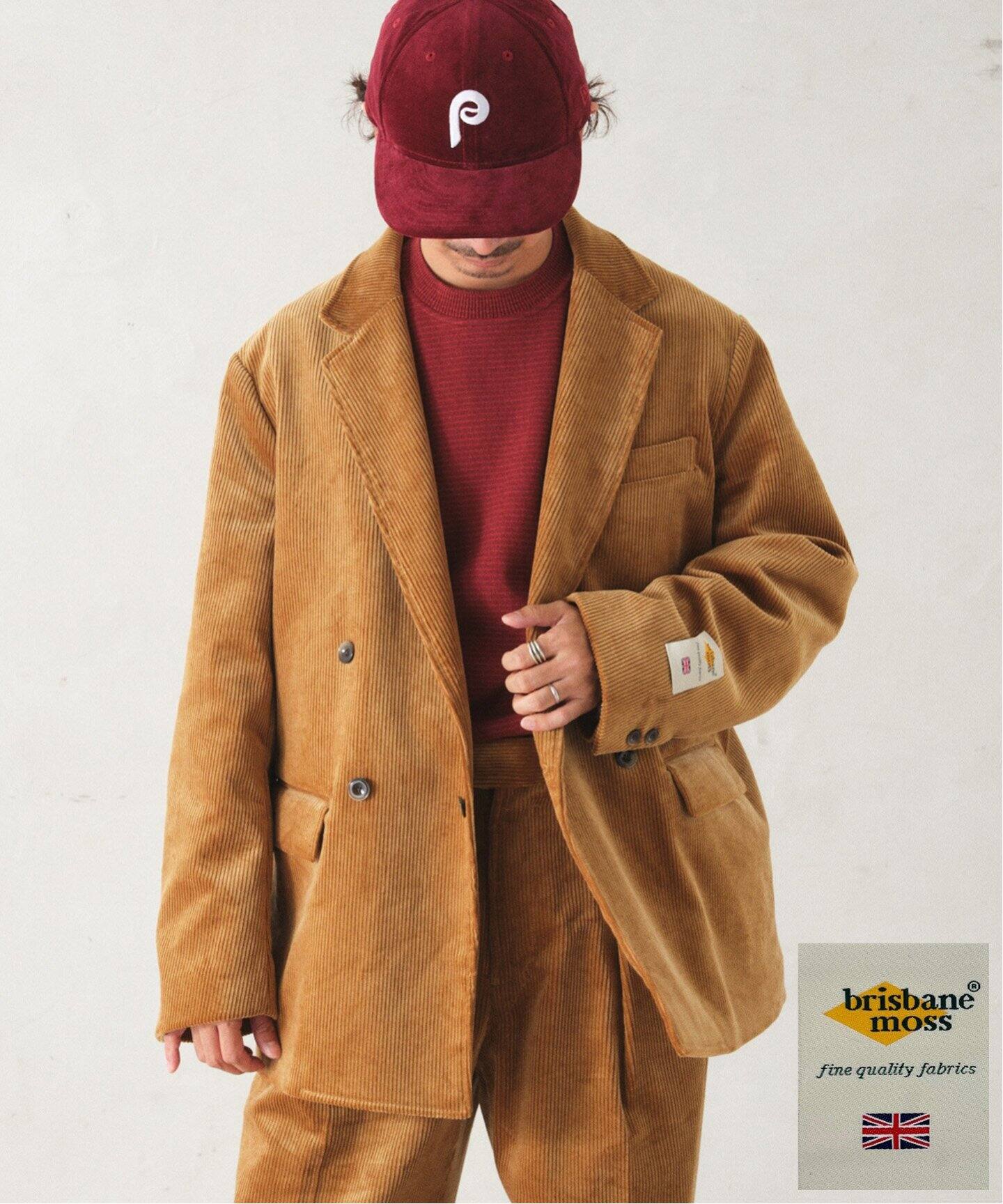 Brisbane moss 8W コーデュロイ ダブルジャケット（テーラード  