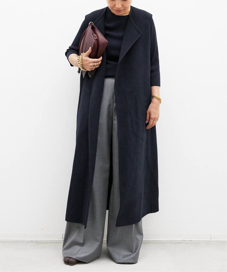 ウールアンゴラ ロングベスト（その他ブルゾン／アウター）｜Deuxieme  