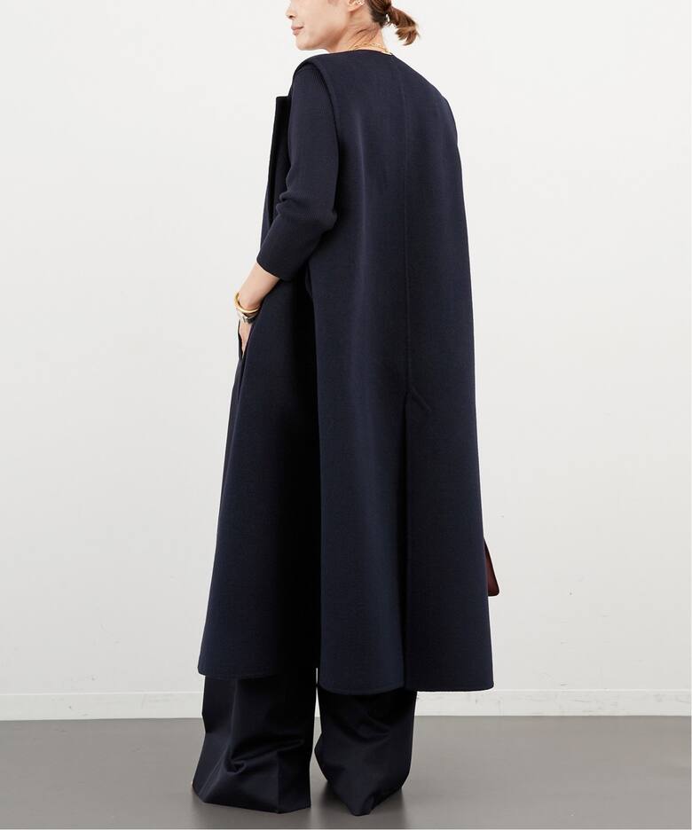 ウールアンゴラ ロングベスト（その他ブルゾン／アウター）｜Deuxieme  