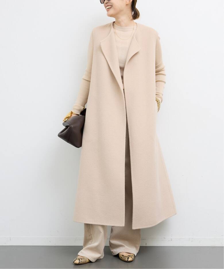 ウールアンゴラ ロングベスト（その他ブルゾン／アウター）｜Deuxieme  