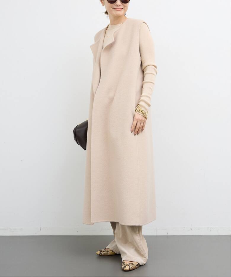 ウールアンゴラ ロングベスト（その他ブルゾン／アウター）｜Deuxieme  