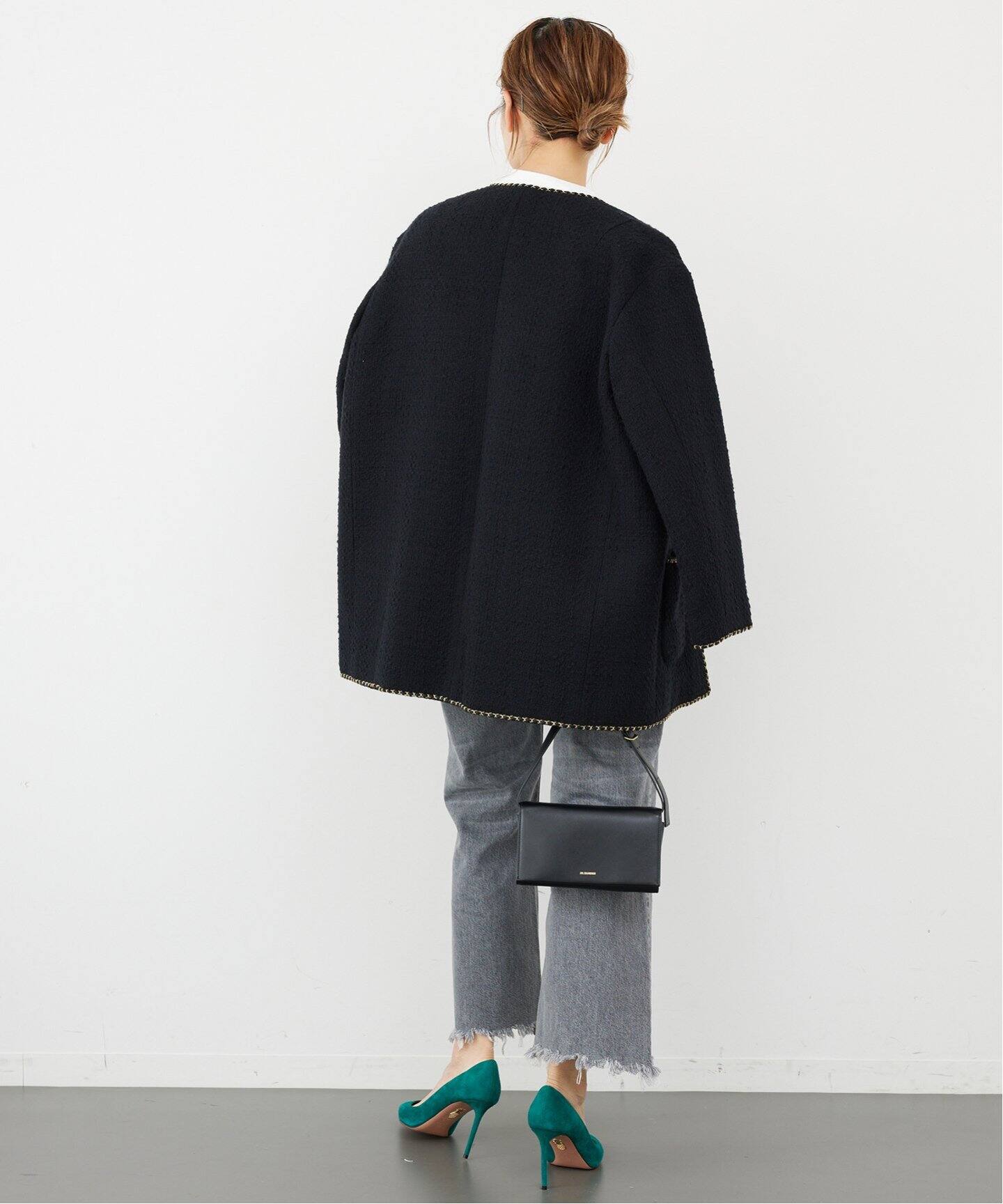 chain ツイード ジャケット（ノーカラージャケット）｜Deuxieme Classe  