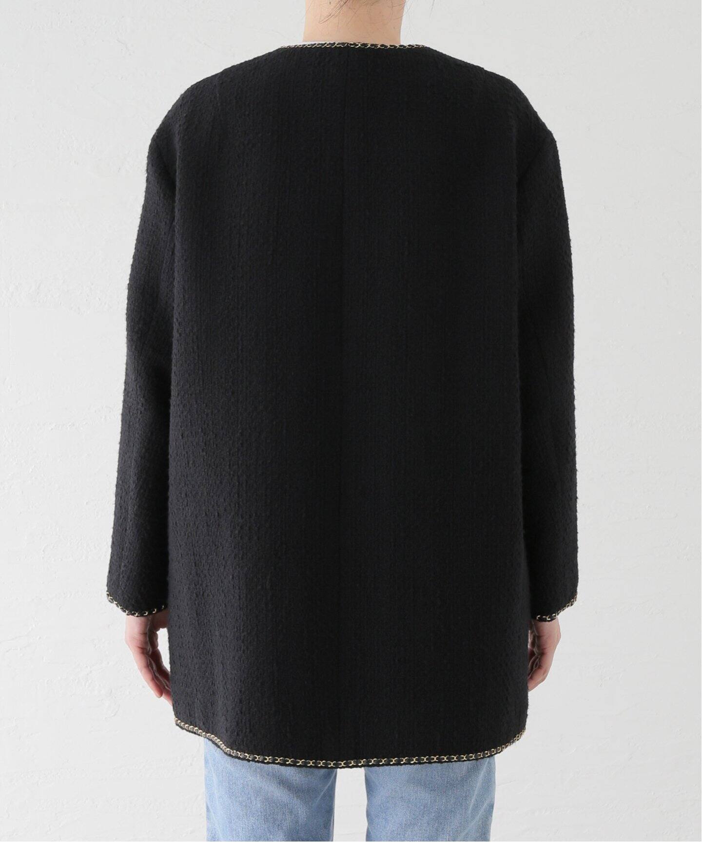 chain ツイード ジャケット（ノーカラージャケット）｜Deuxieme Classe  