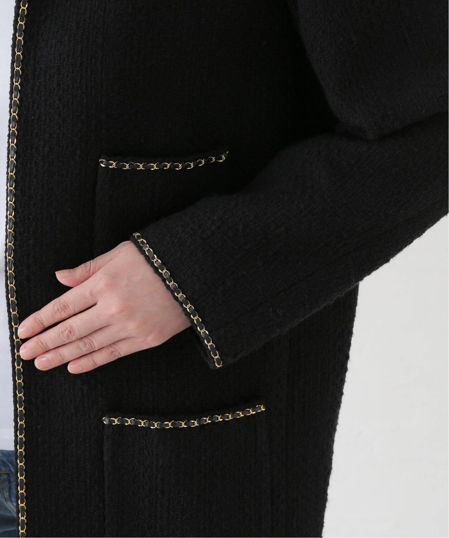 chain ツイード ジャケット（ノーカラージャケット）｜Deuxieme Classe  