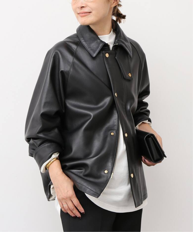 追加【CINQUANTA/チンクアンタ】レザーブルゾン（レザージャケット  