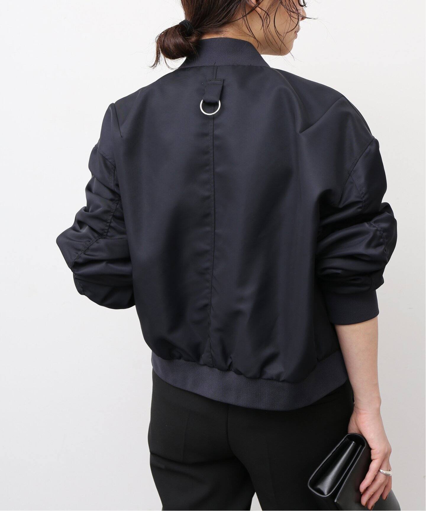 TIBI/ティビ】 NYLON CROPPED BOMBER ブルゾン（ナイロンジャケット 
