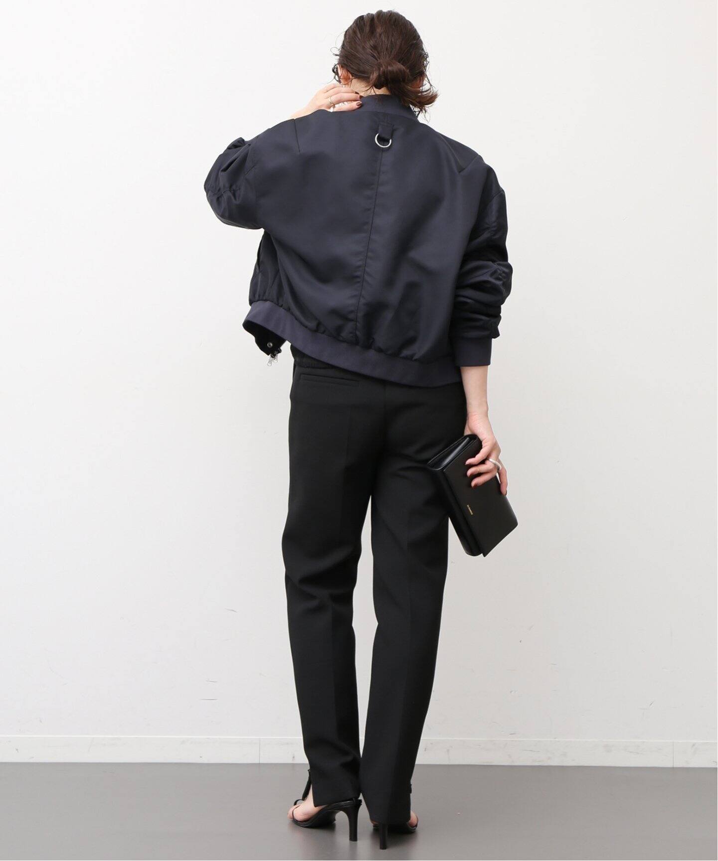 TIBI/ティビ】 NYLON CROPPED BOMBER ブルゾン（ナイロンジャケット 