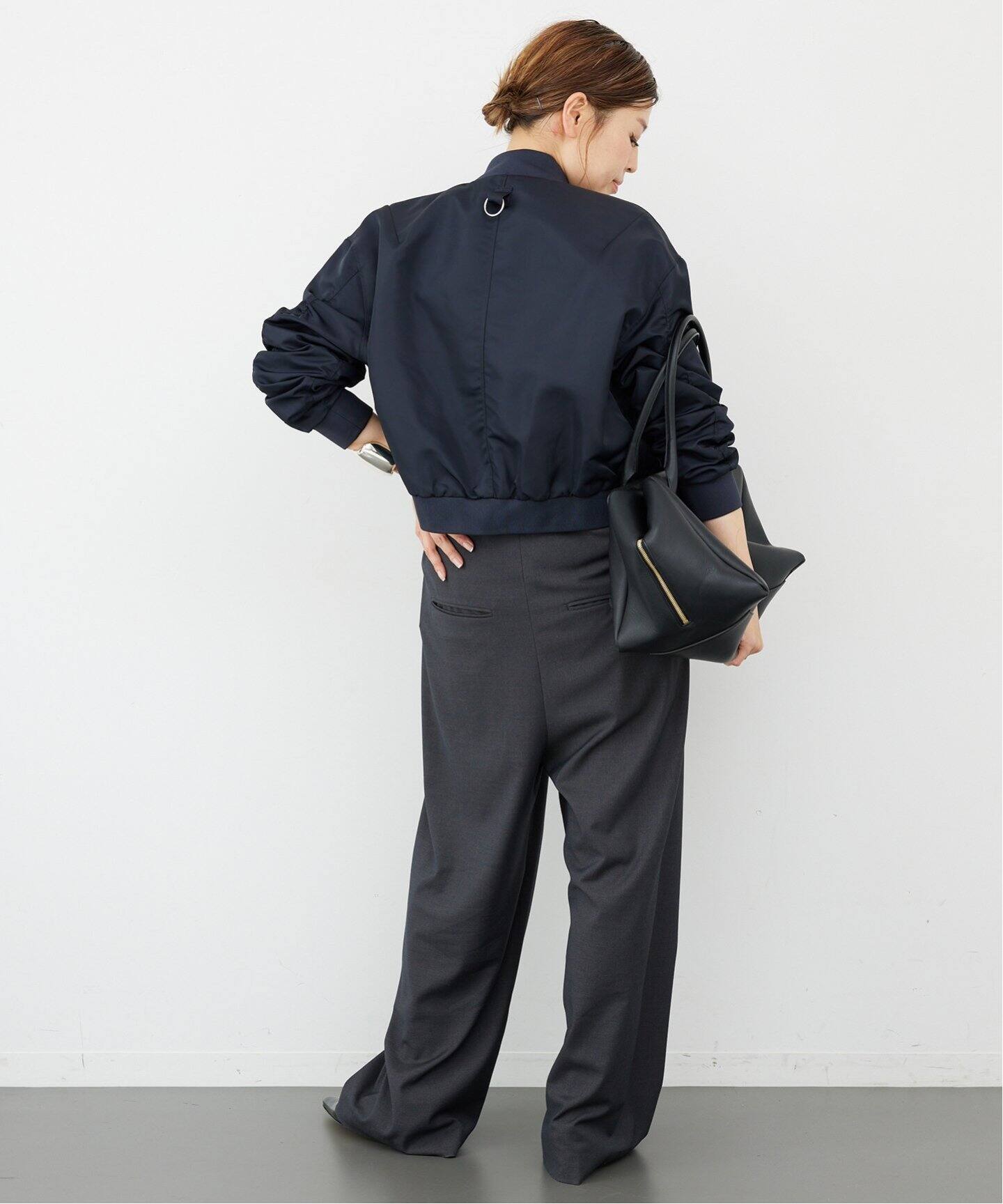 TIBI/ティビ】 NYLON CROPPED BOMBER ブルゾン（ナイロンジャケット 