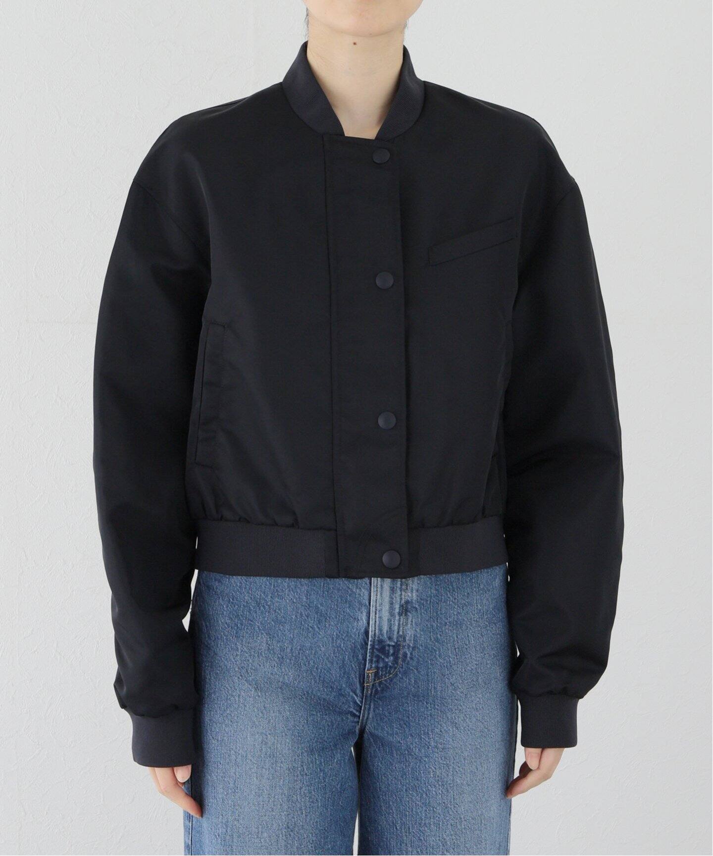 TIBI/ティビ】 NYLON CROPPED BOMBER ブルゾン（ナイロンジャケット 