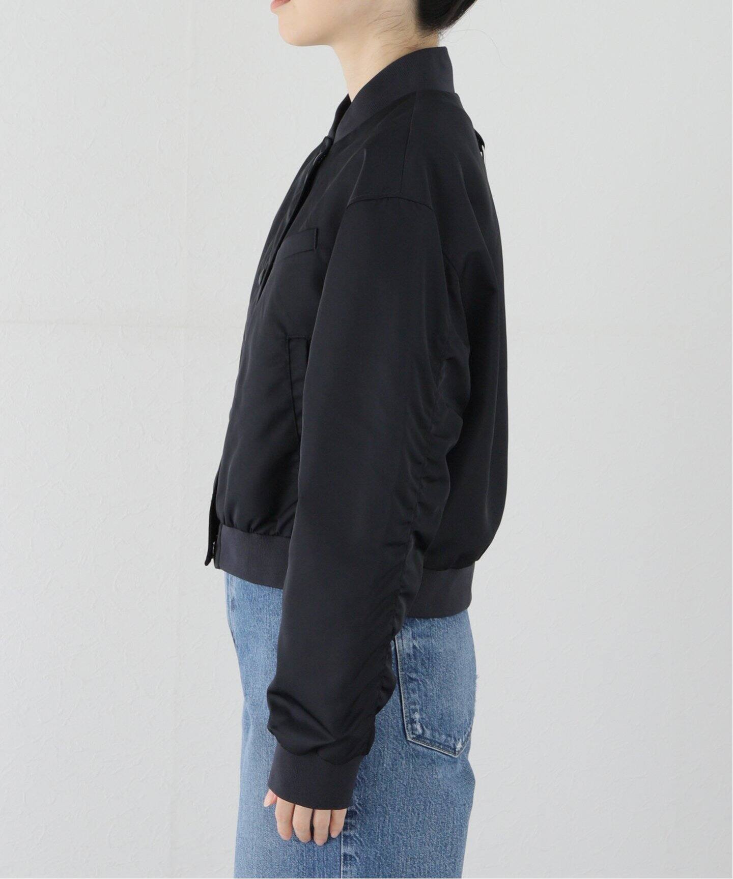 TIBI/ティビ】 NYLON CROPPED BOMBER ブルゾン（ナイロンジャケット 