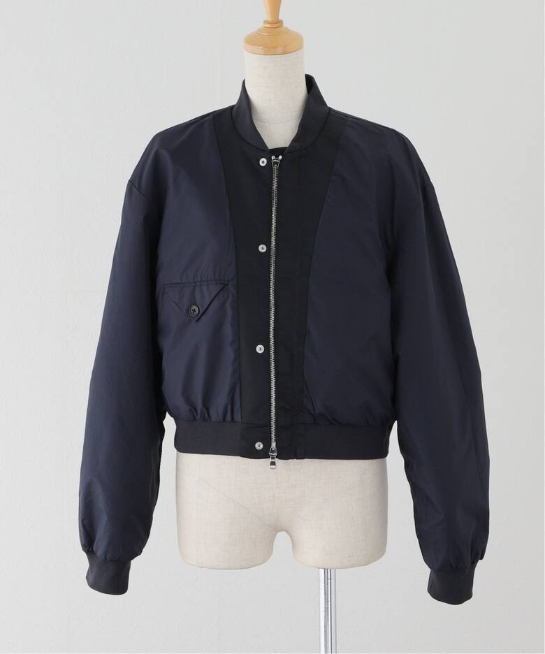 TIBI/ティビ】 NYLON CROPPED BOMBER ブルゾン（ナイロンジャケット 