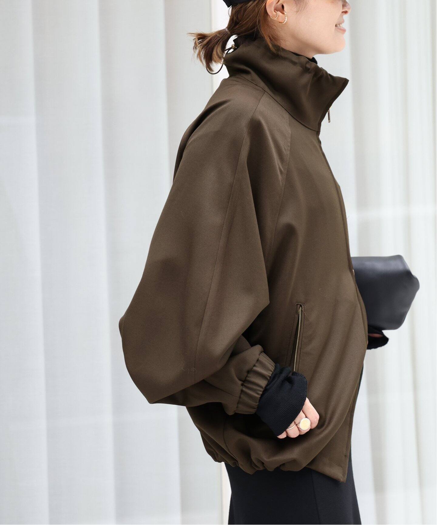 LE 17 SEPTEMBRE/ル ディセット セプトンブル】DRAWCORD COLLAR JUMPER  