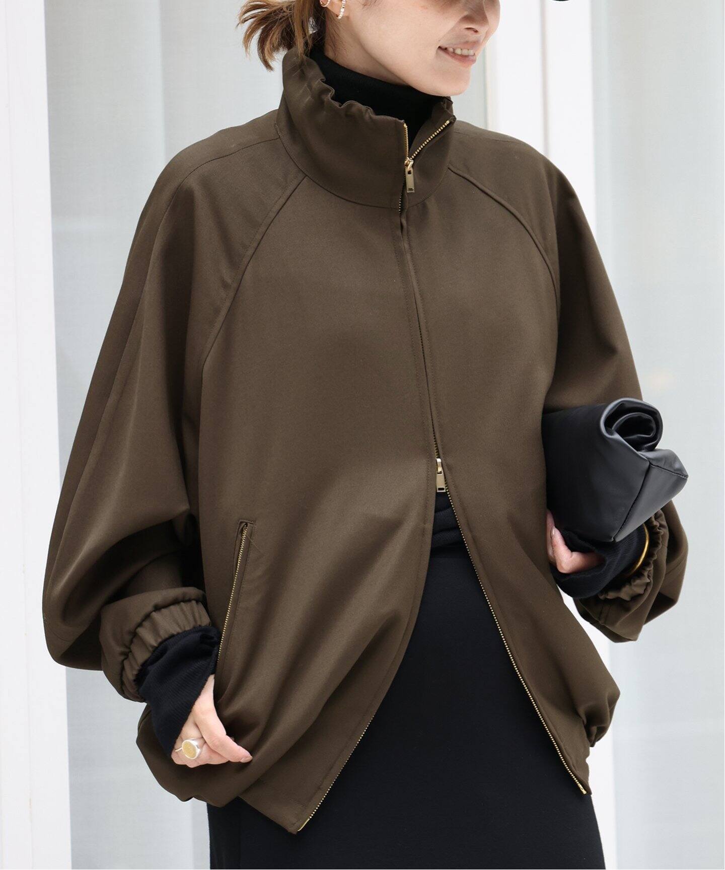 LE 17 SEPTEMBRE/ル ディセット セプトンブル】DRAWCORD COLLAR JUMPER  