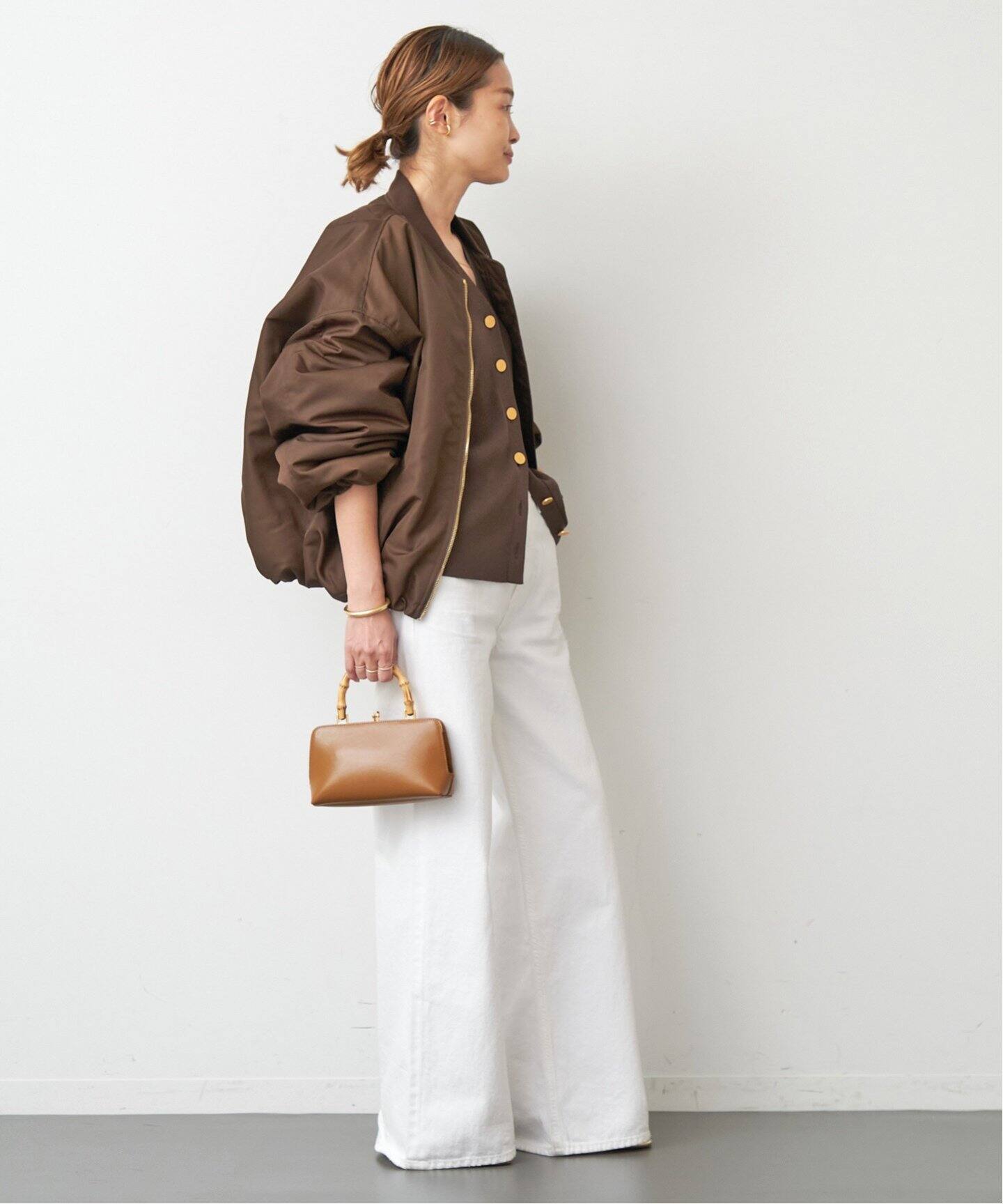 SIMONETTA RAVIZZA/シモネッタラヴィッツァ】 PIAVE NYLON BOMBER 