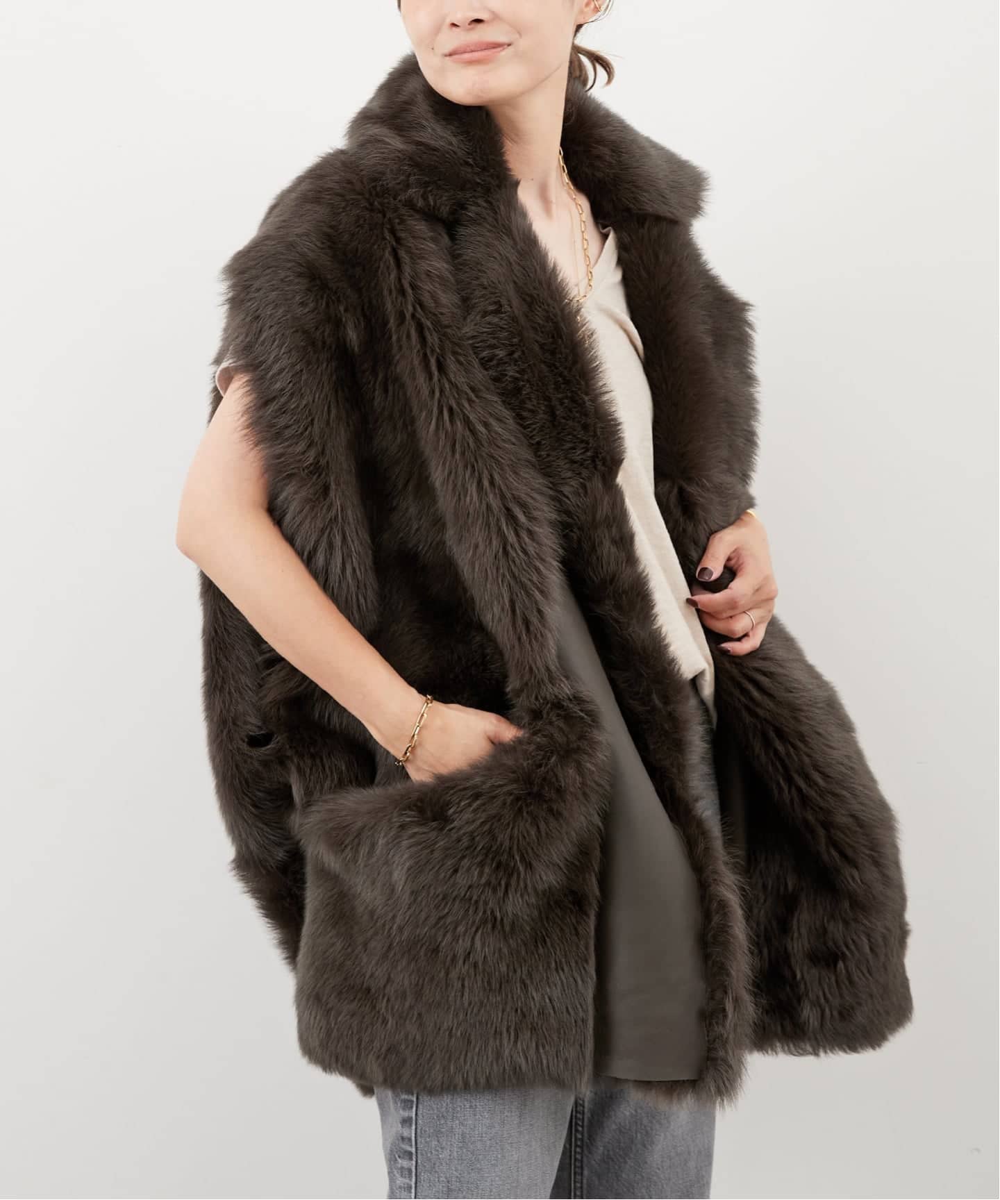 BLANCHA/ブランカ】SHEARLING VEST（ベスト）｜Deuxieme Classe
