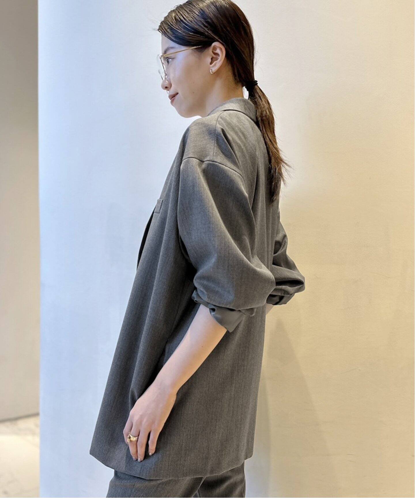 Col Pierrot/コルピエロ】WOOL GABARDINE RELAX ジャケット  