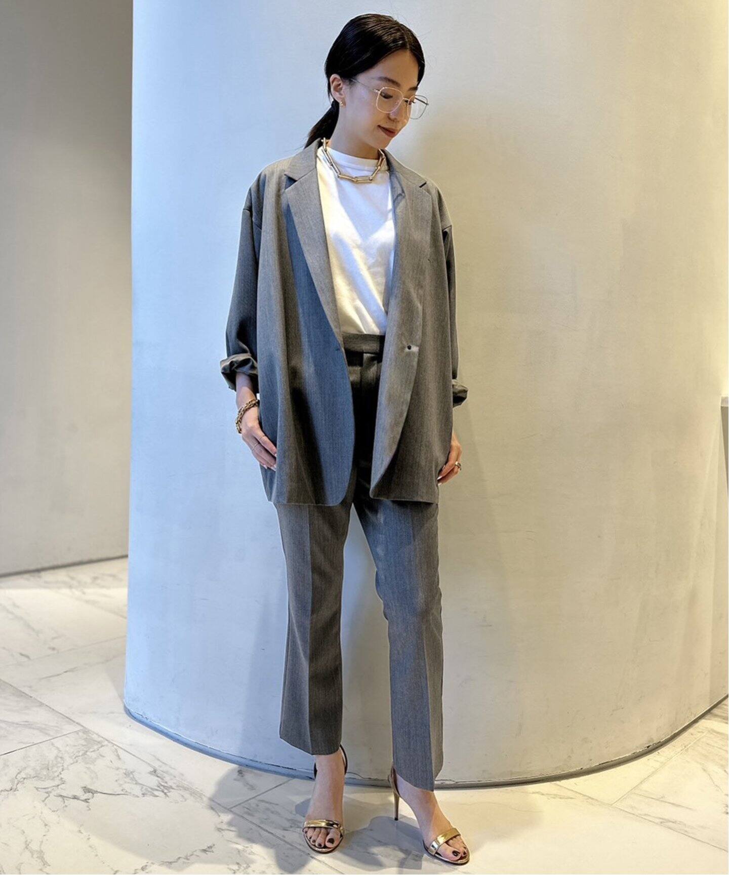 Col Pierrot/コルピエロ】WOOL GABARDINE RELAX ジャケット 