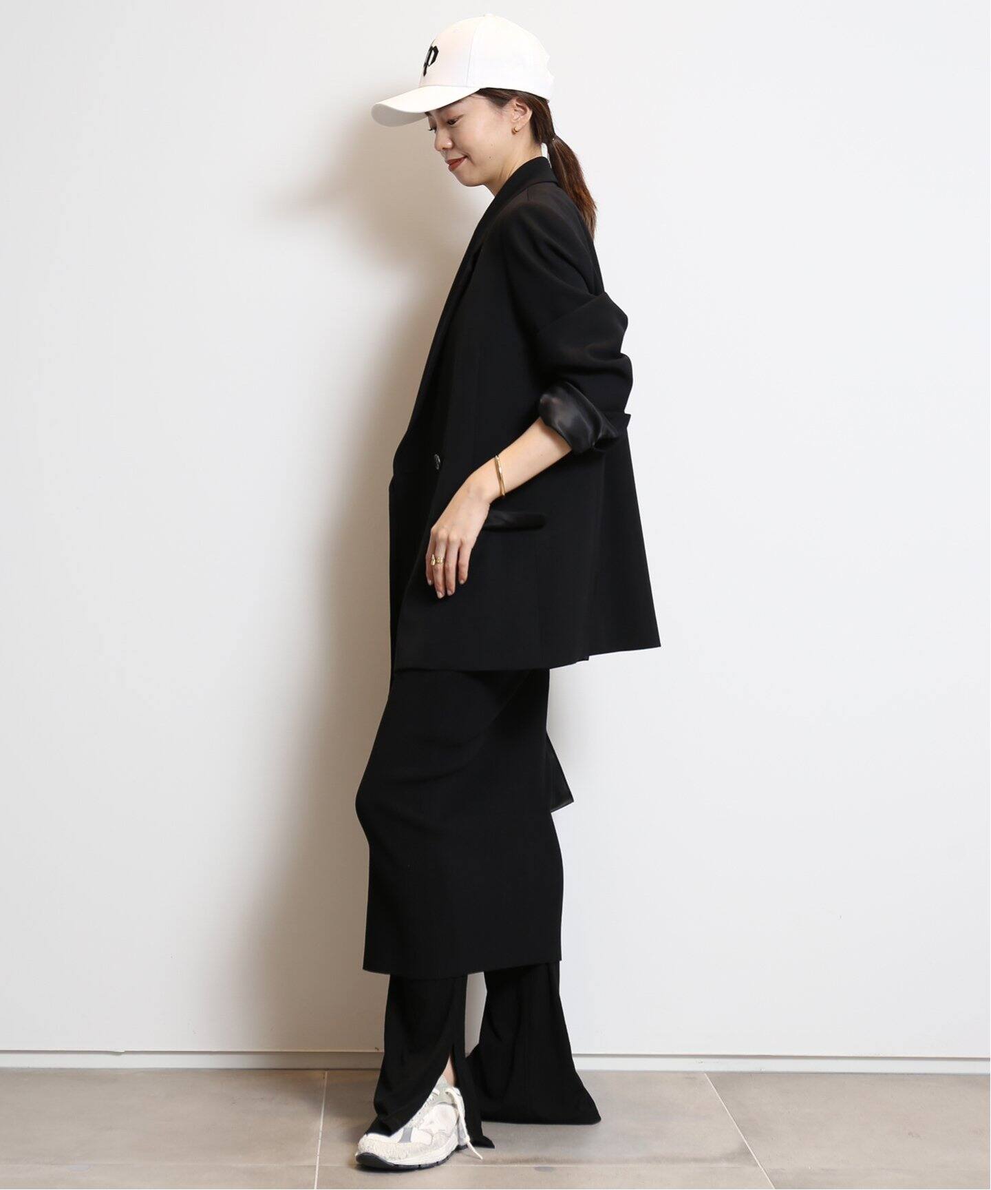 MUSE ドゥーズィエムクラス リネンセットアップブラック ミ97  