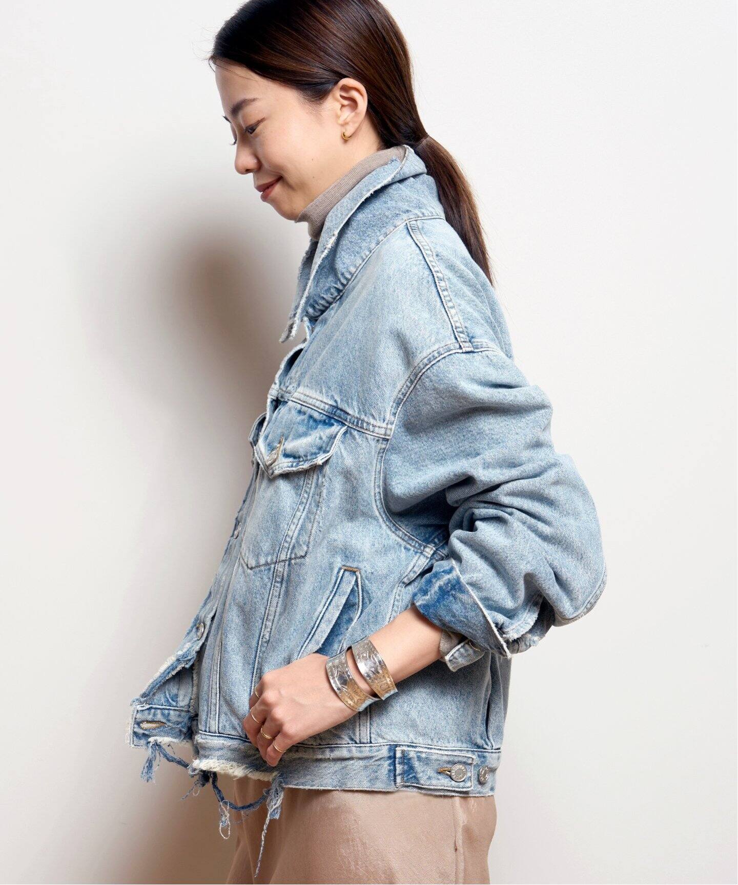 plage別注 AGOLDE エーゴールドイー MARTIKA JACKET A GOLD E/エーゴールドイー】 MARTIKA IN FRAY ジャケット