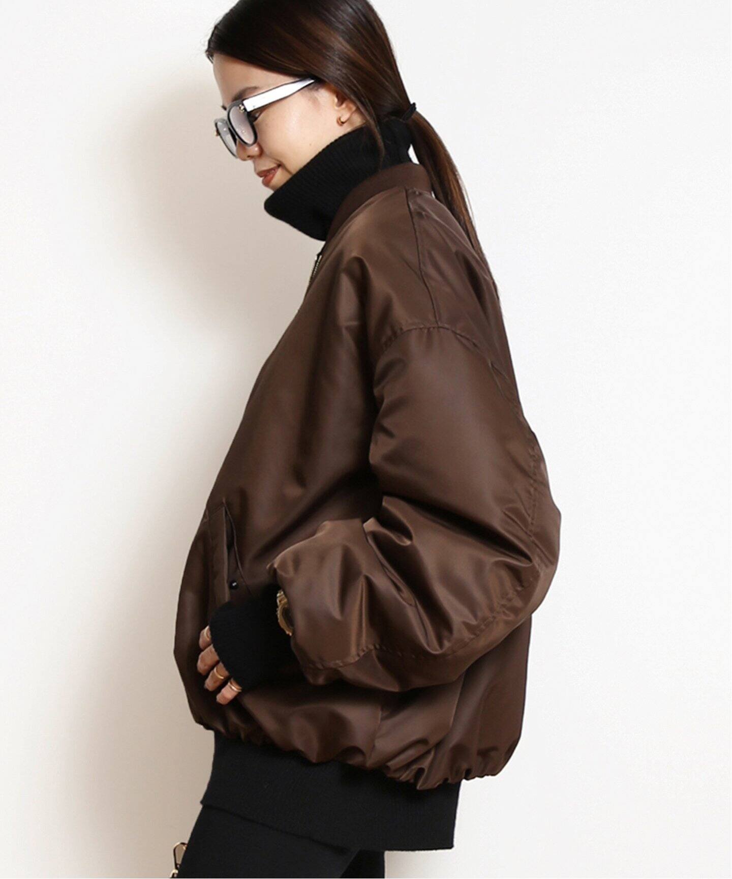 SIMONETTA RAVIZZA/シモネッタラヴィッツァ】RAVIZZA NYLON BOMBER 