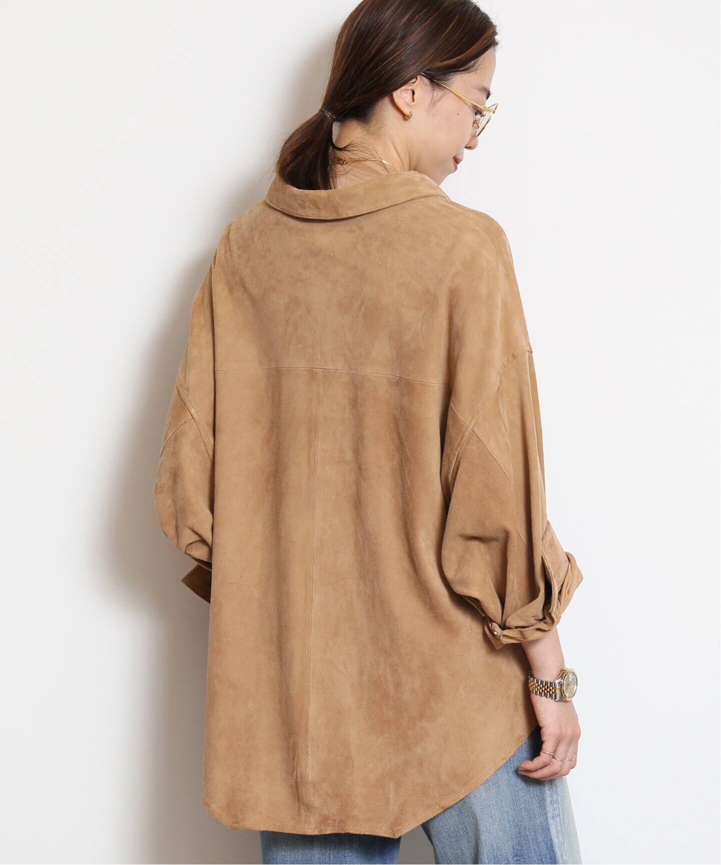 ONETEASPOON ワンティースプーン レザーライダースジャケット oneteaspoon_ 🦅 2024 PRE SPRING ✔︎25277 SAND SUEDE LEATHER