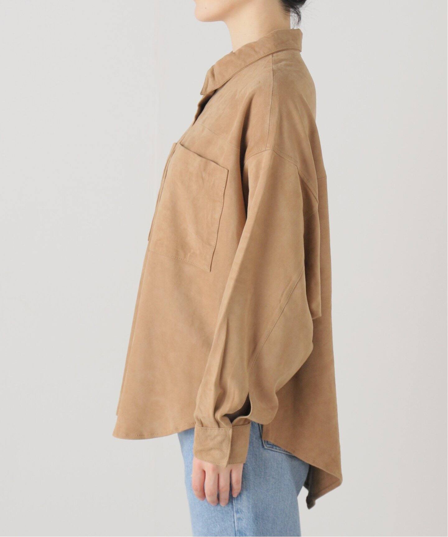 OneTeaspoon/ワンティースプーン】 SAND SUEDE LEATHER SHIRT（レザー 