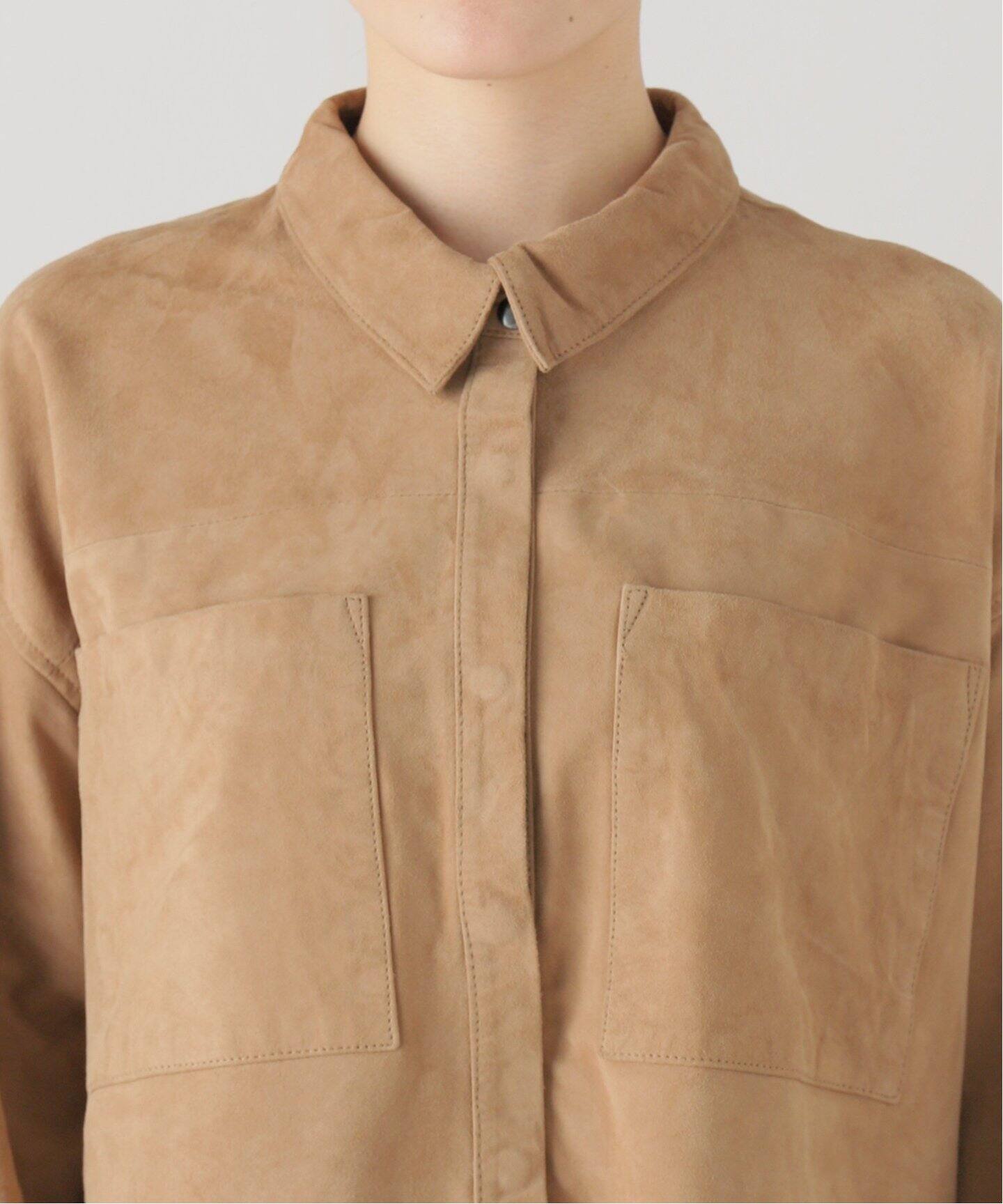 OneTeaspoon/ワンティースプーン】 SAND SUEDE LEATHER SHIRT（レザー 