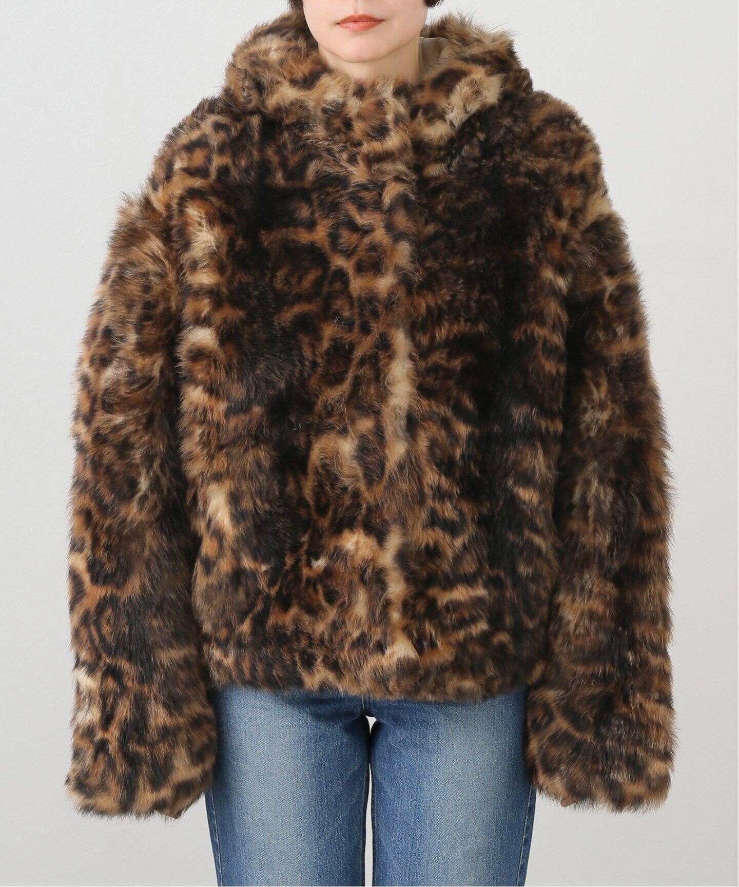 YVES SALOMON/イヴ サロモン】 TOSCANA LEOPARD コート（その他  