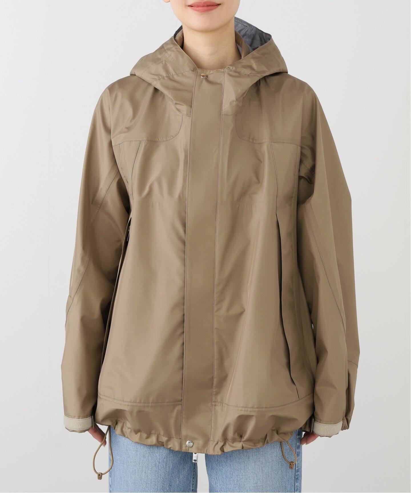 [希少]ents. シルク100% メキシカンパーカー 野蚕 手織り エンツ ents./エンツ】 SILK TAFFETA パーカー（その他ブルゾン／アウター